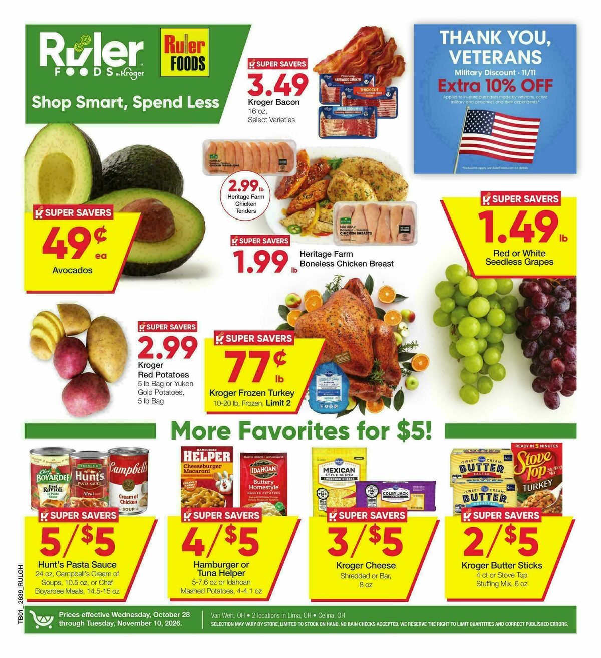 Ruler Foods Weekly Ad from October 28