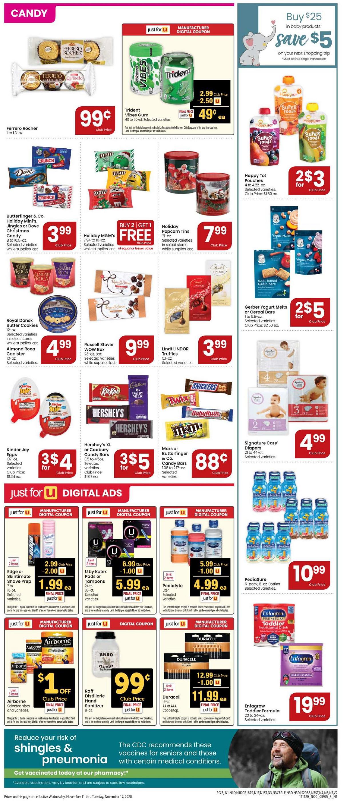 Safeway Weekly Ad from November 11