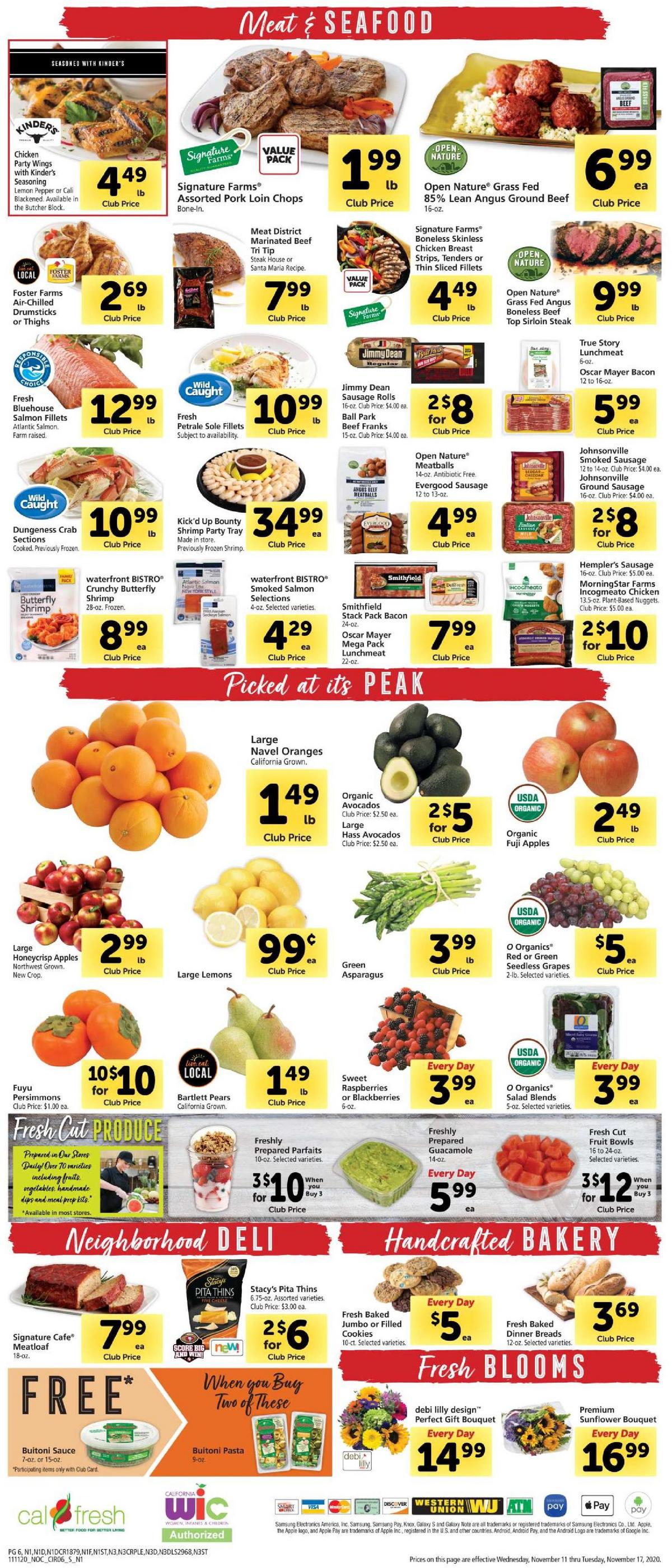 Safeway Weekly Ad from November 11