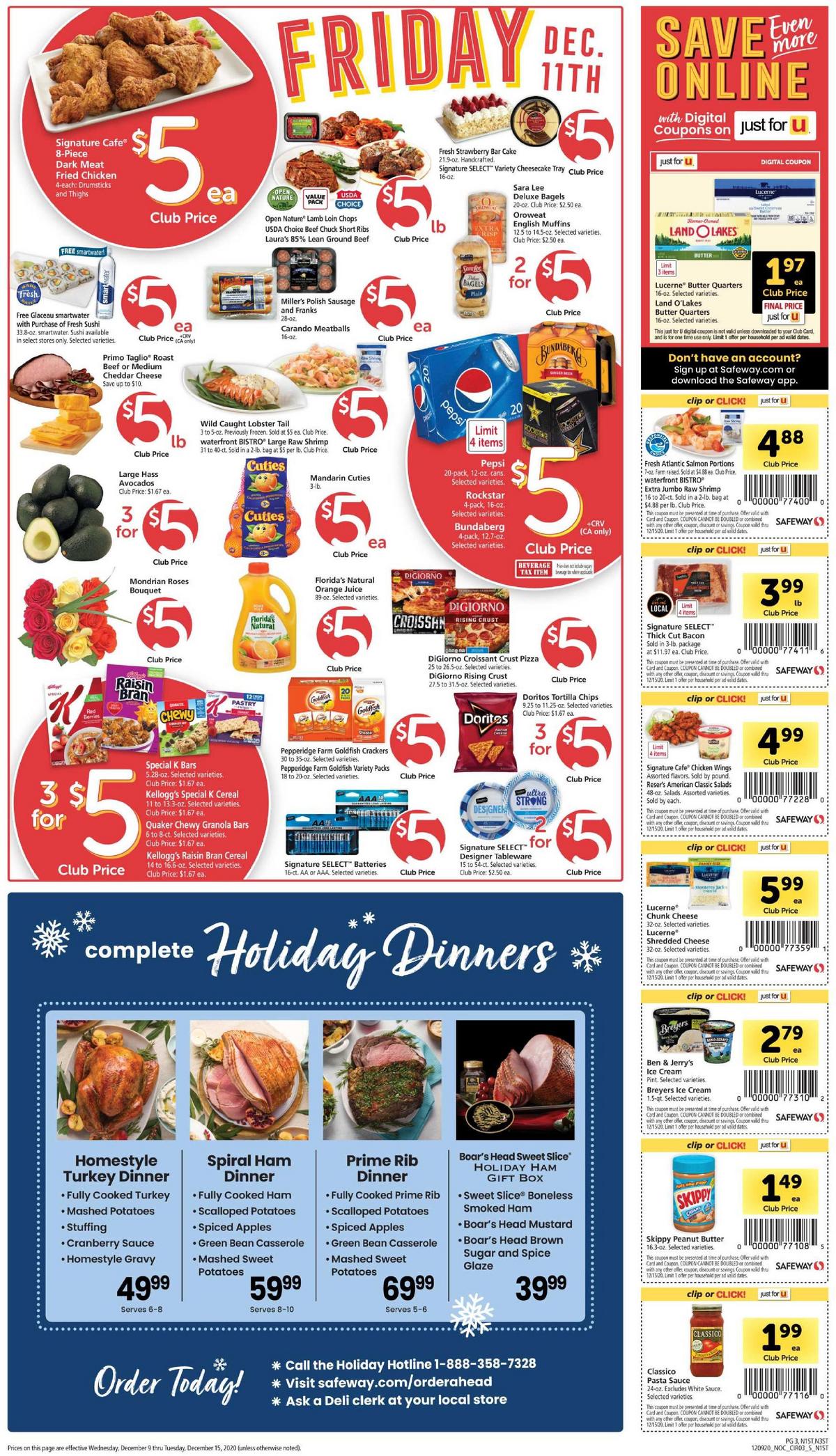 Safeway Weekly Ad from December 9
