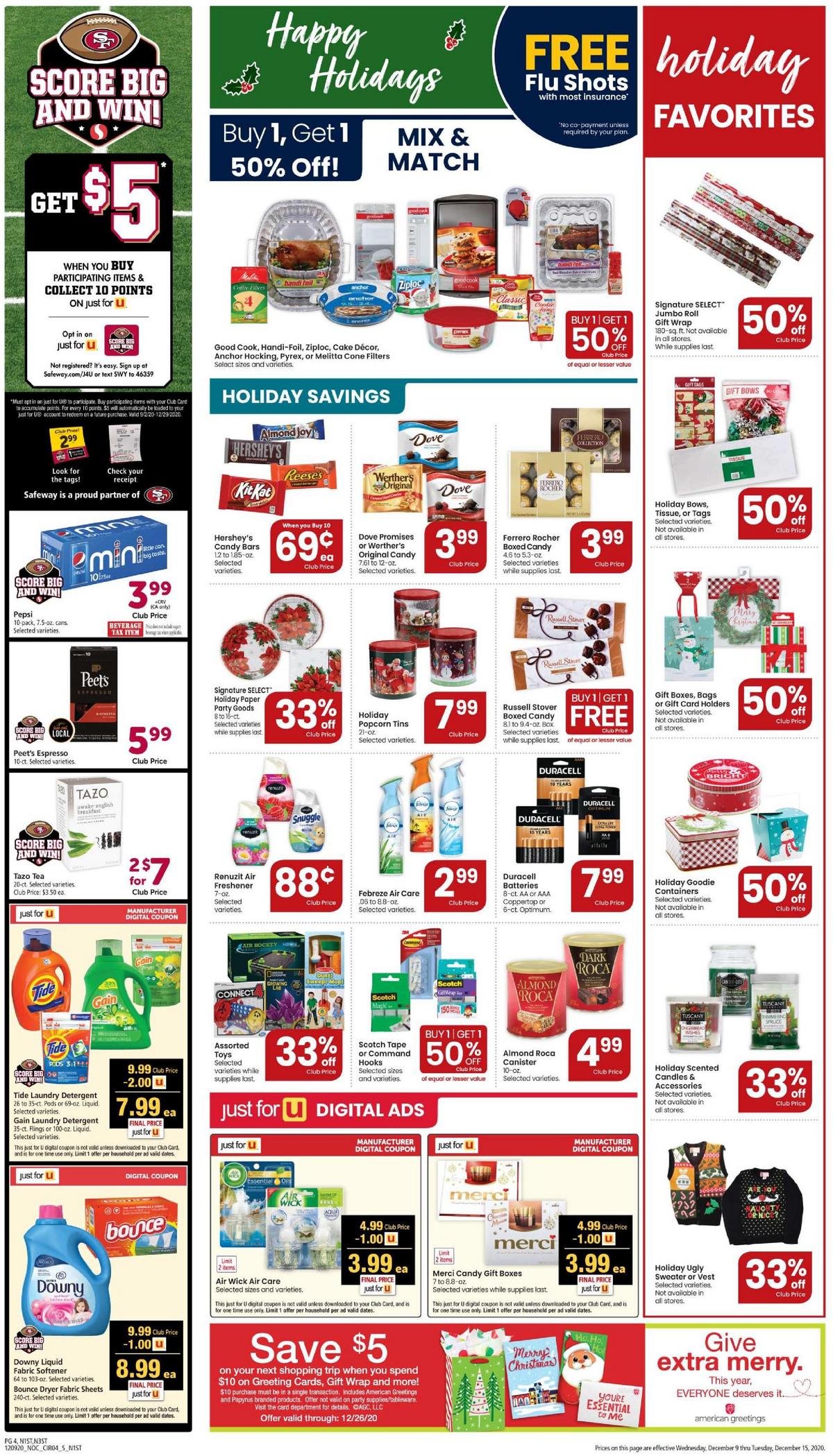 Safeway Weekly Ad from December 9
