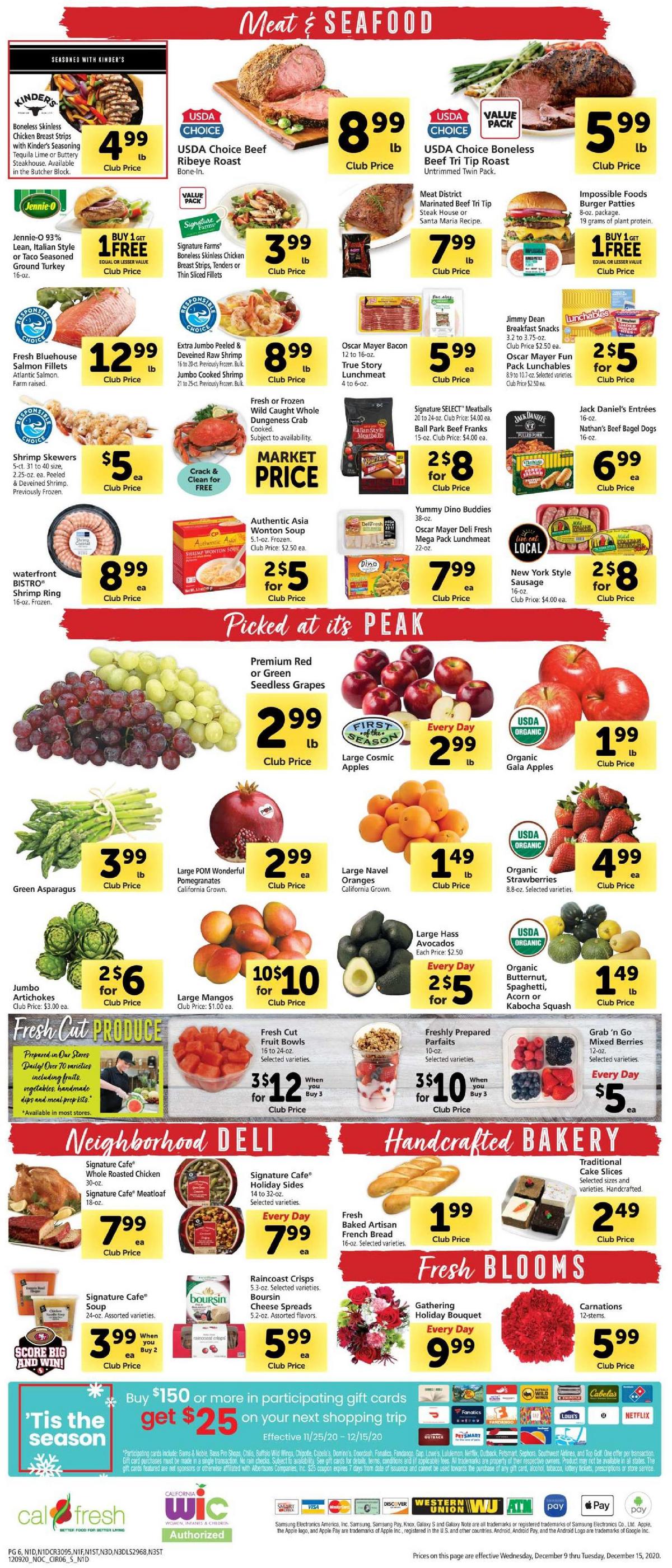 Safeway Weekly Ad from December 9