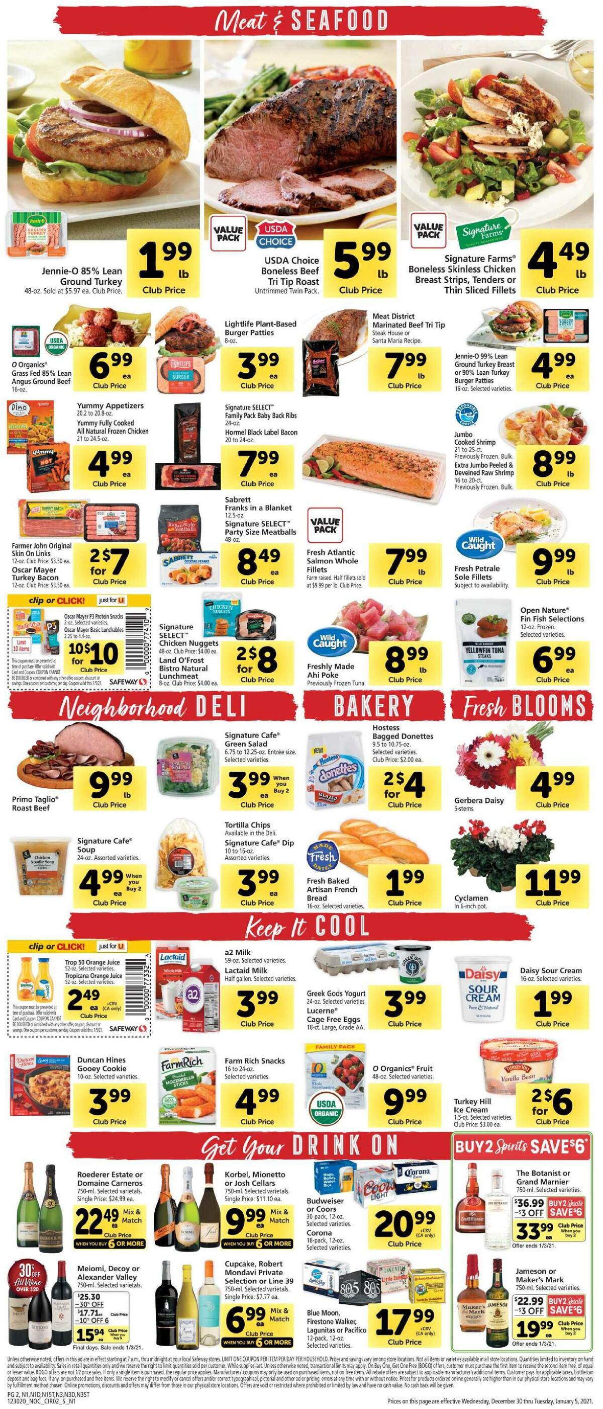 Safeway Weekly Ad from December 30
