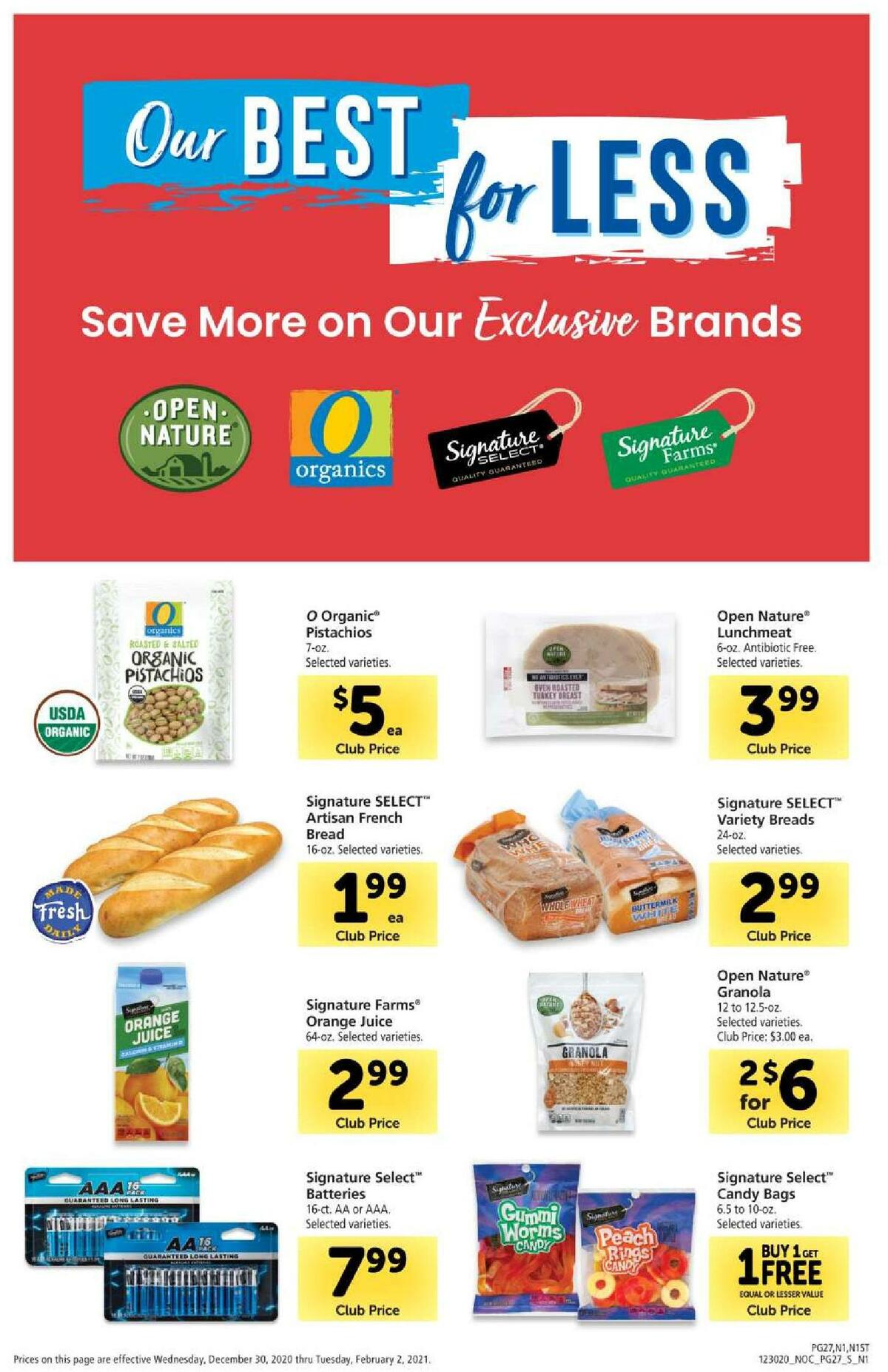Safeway Big Book of Savings Weekly Ad from December 30