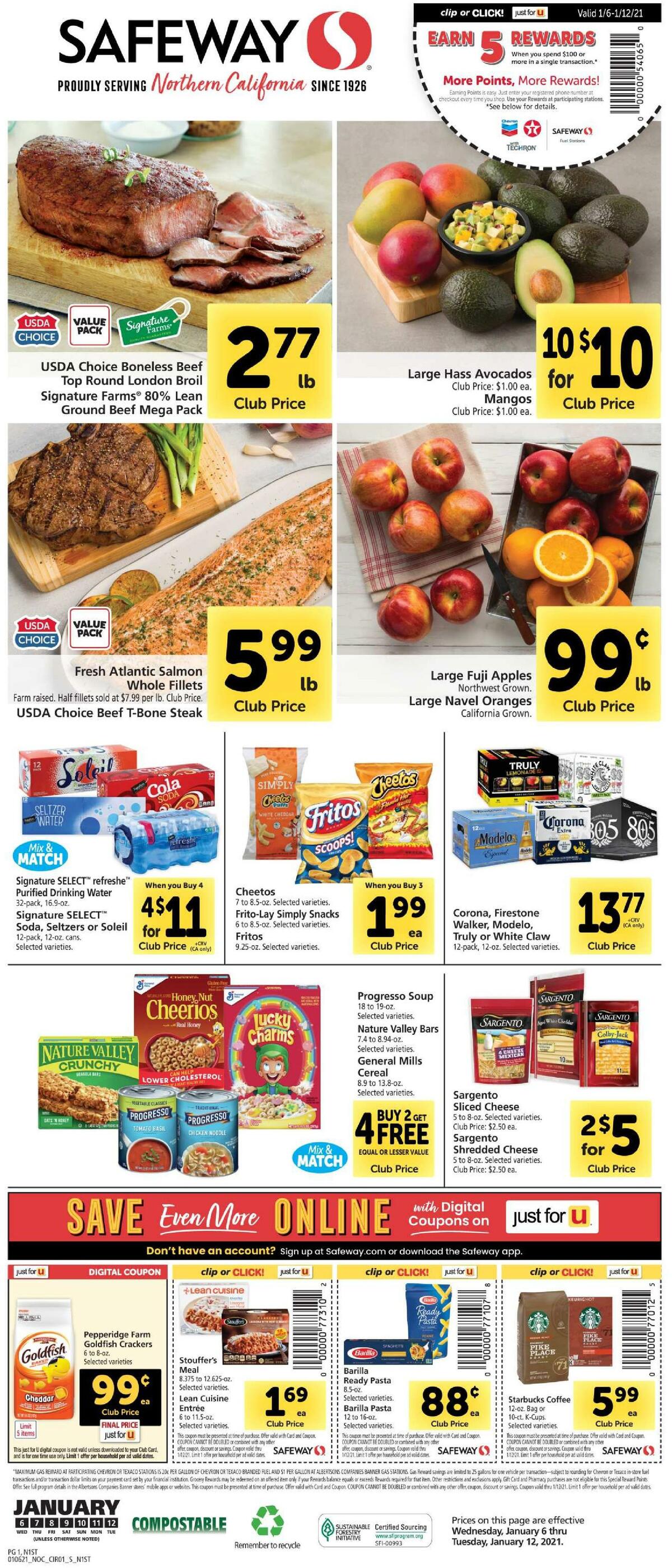 Safeway Weekly Ad from January 6