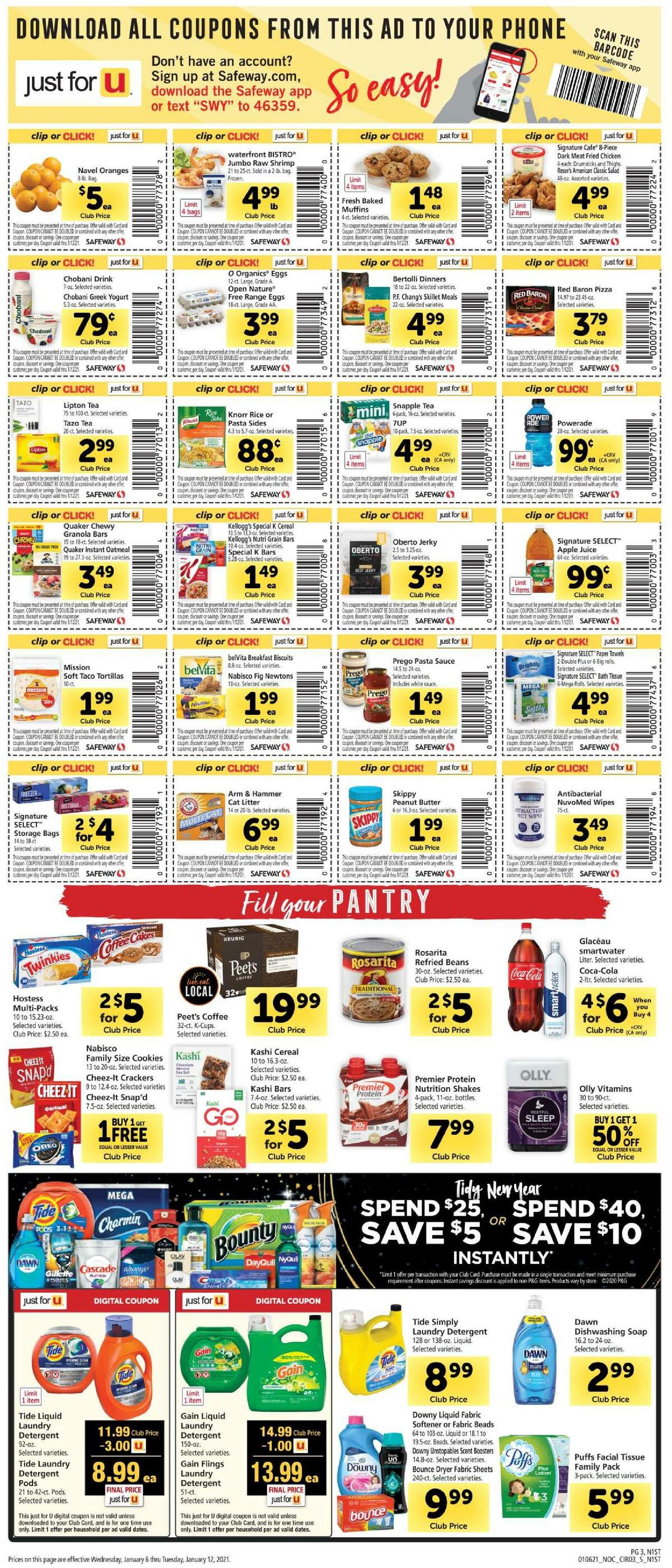 Safeway Weekly Ad from January 6