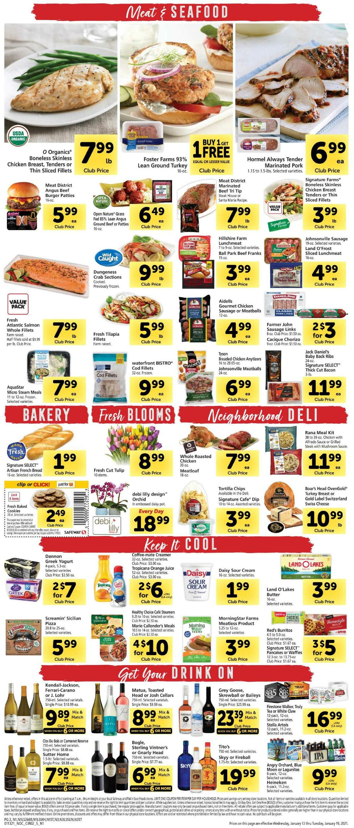 Safeway Weekly Ad from January 13