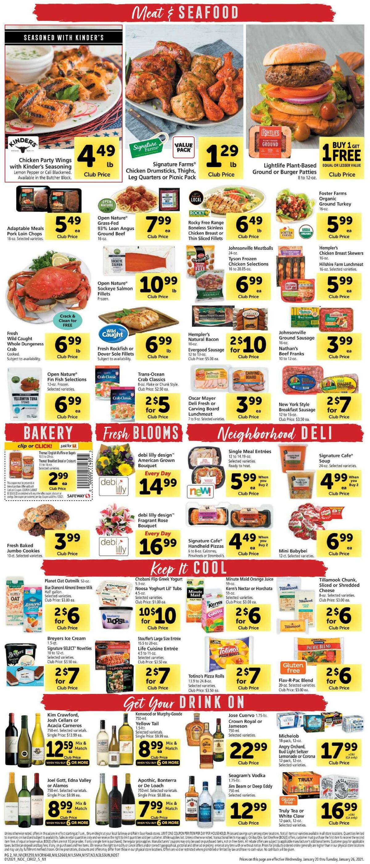 Safeway Weekly Ad from January 20
