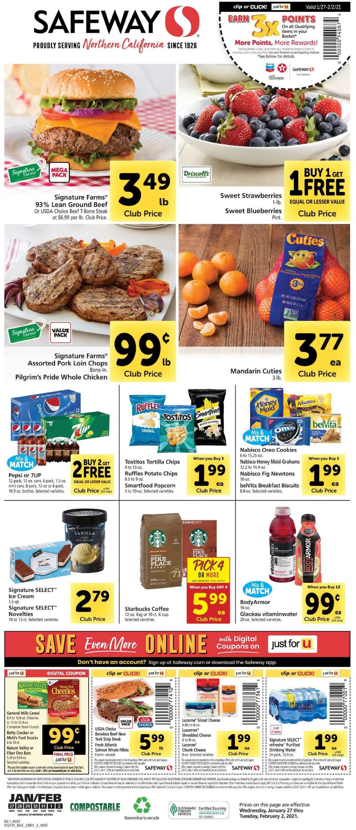 Safeway Weekly Ad from January 27