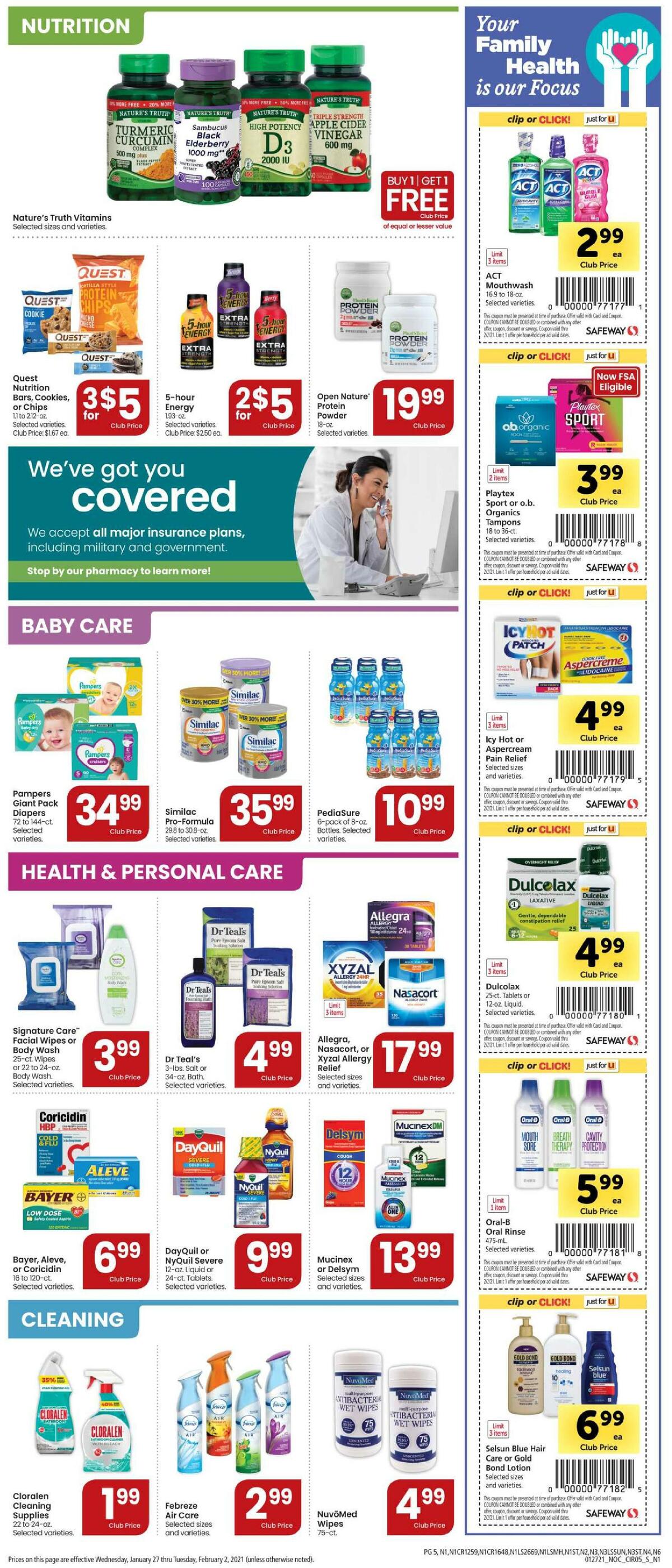 Safeway Weekly Ad from January 27