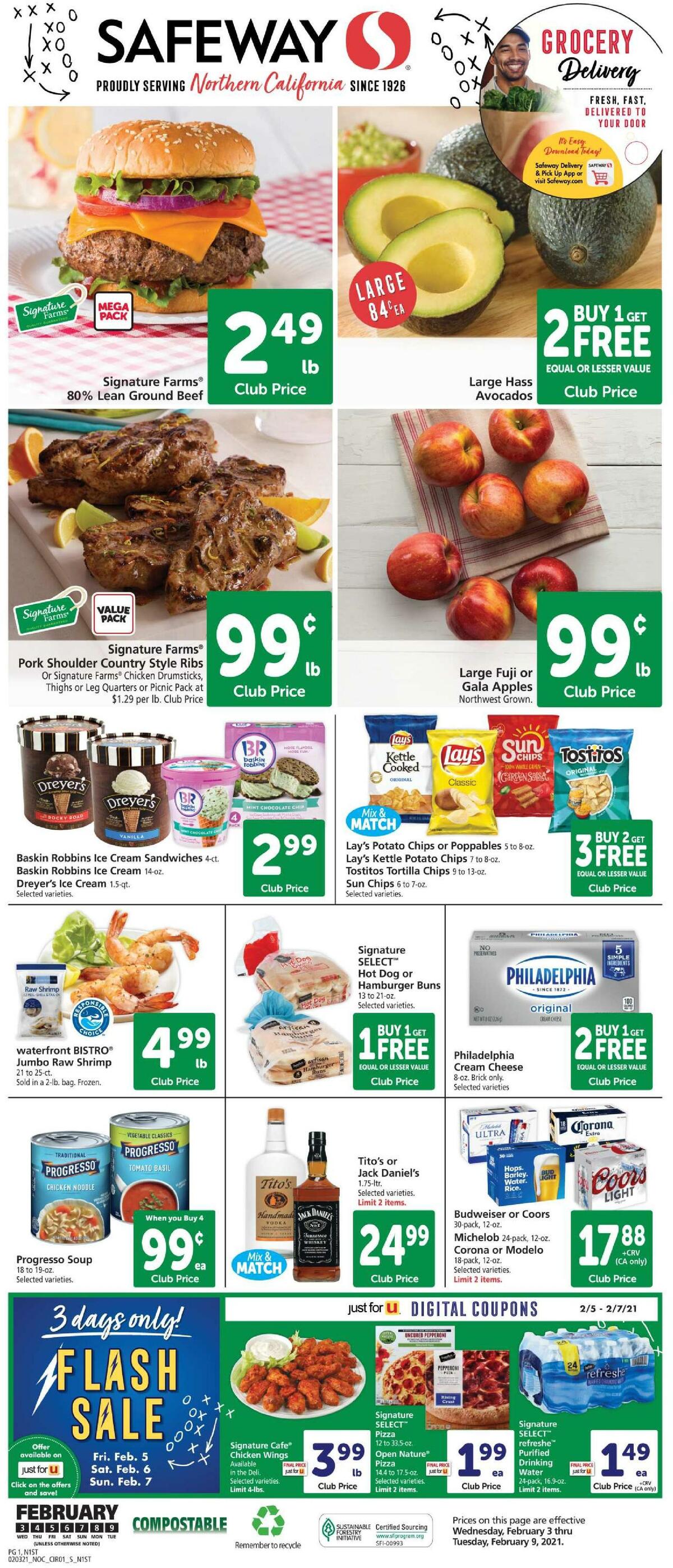 Safeway Weekly Ad from February 3