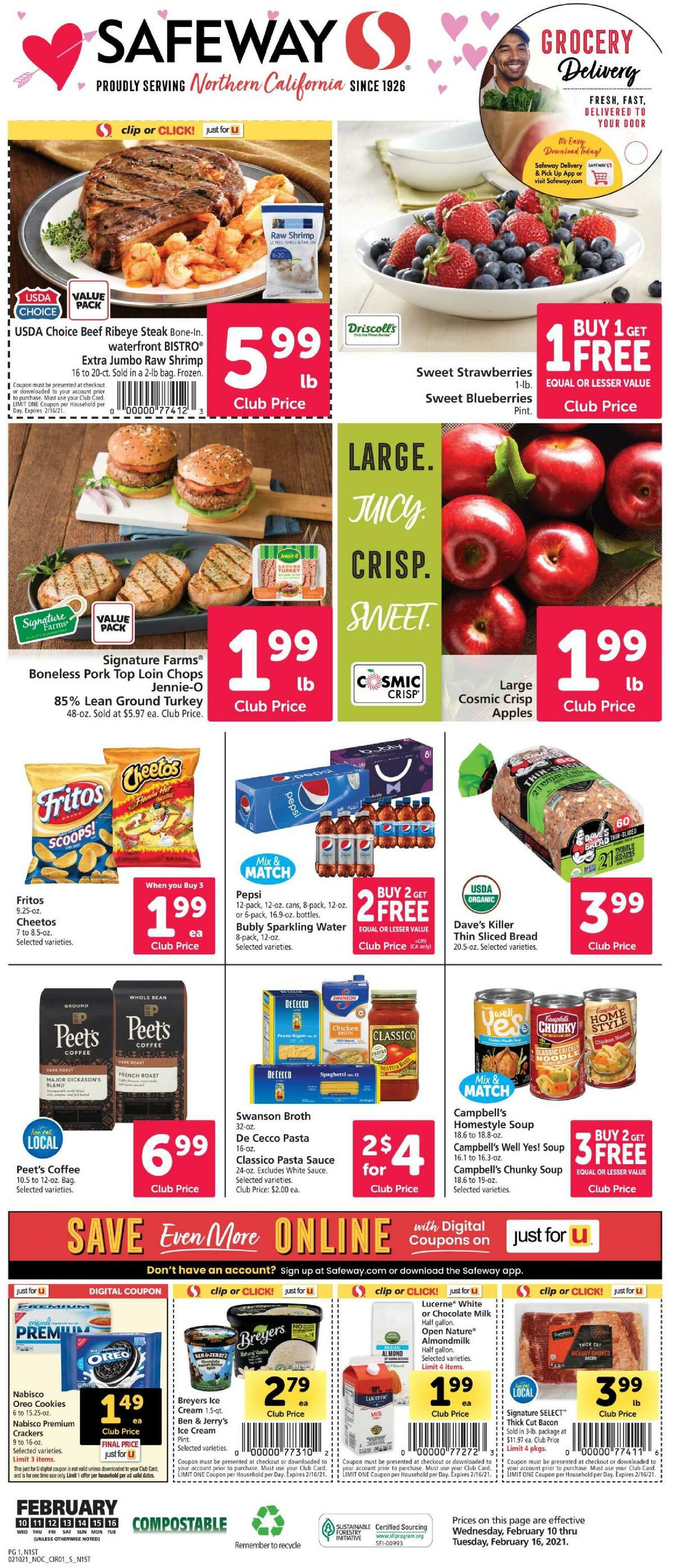 Safeway Weekly Ad from February 10