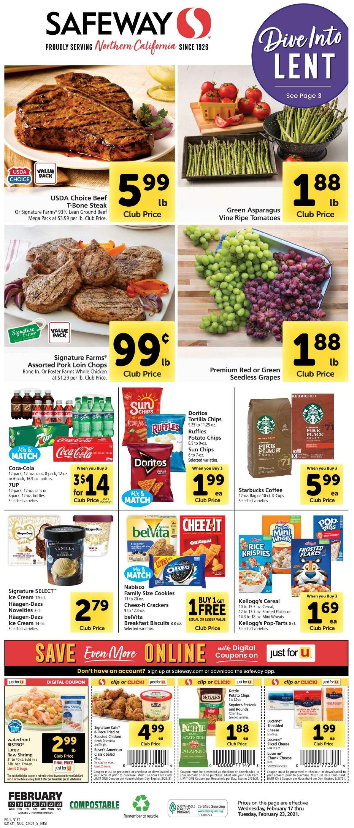 Safeway Weekly Ad from February 17