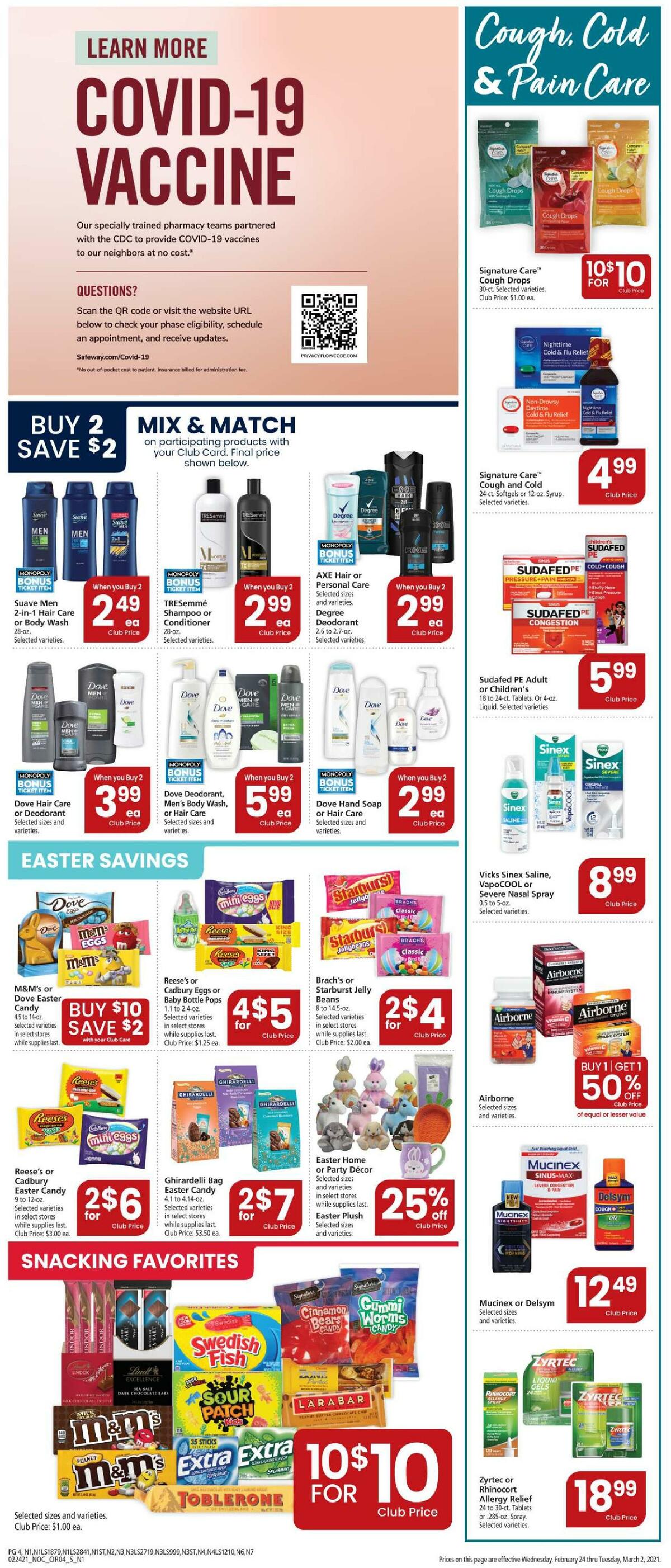 Safeway Weekly Ad from February 24