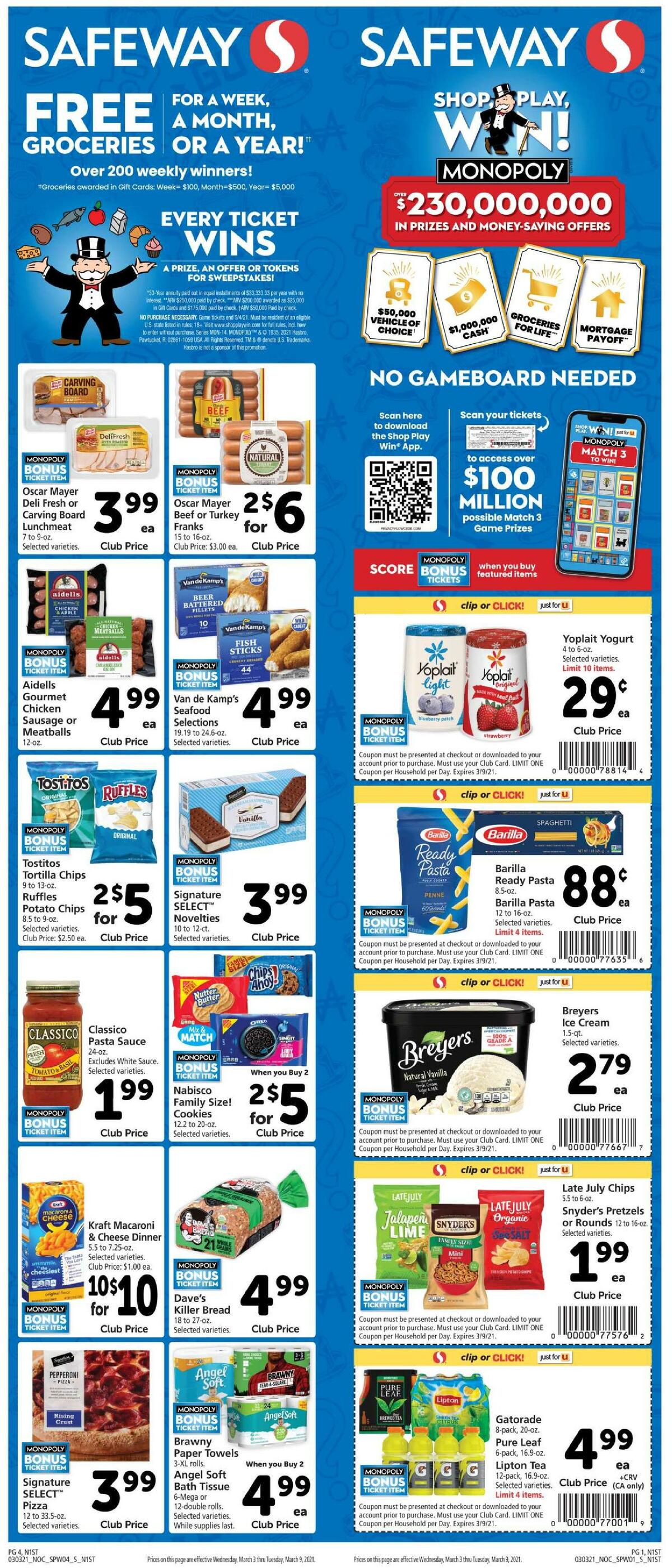 Safeway Weekly Ad from March 3