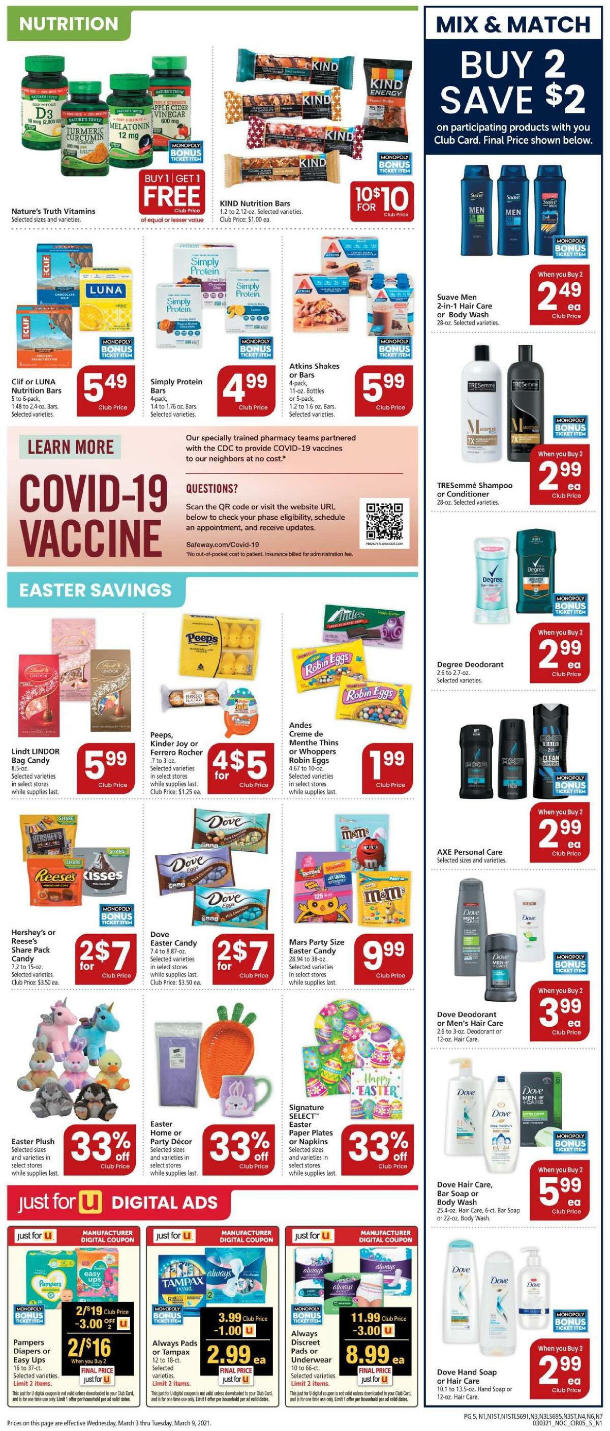 Safeway Weekly Ad from March 3