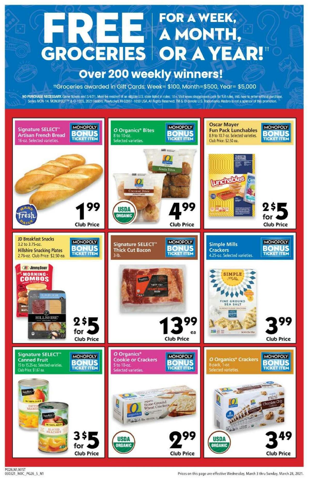 Safeway Big Book of Savings Weekly Ad from March 3