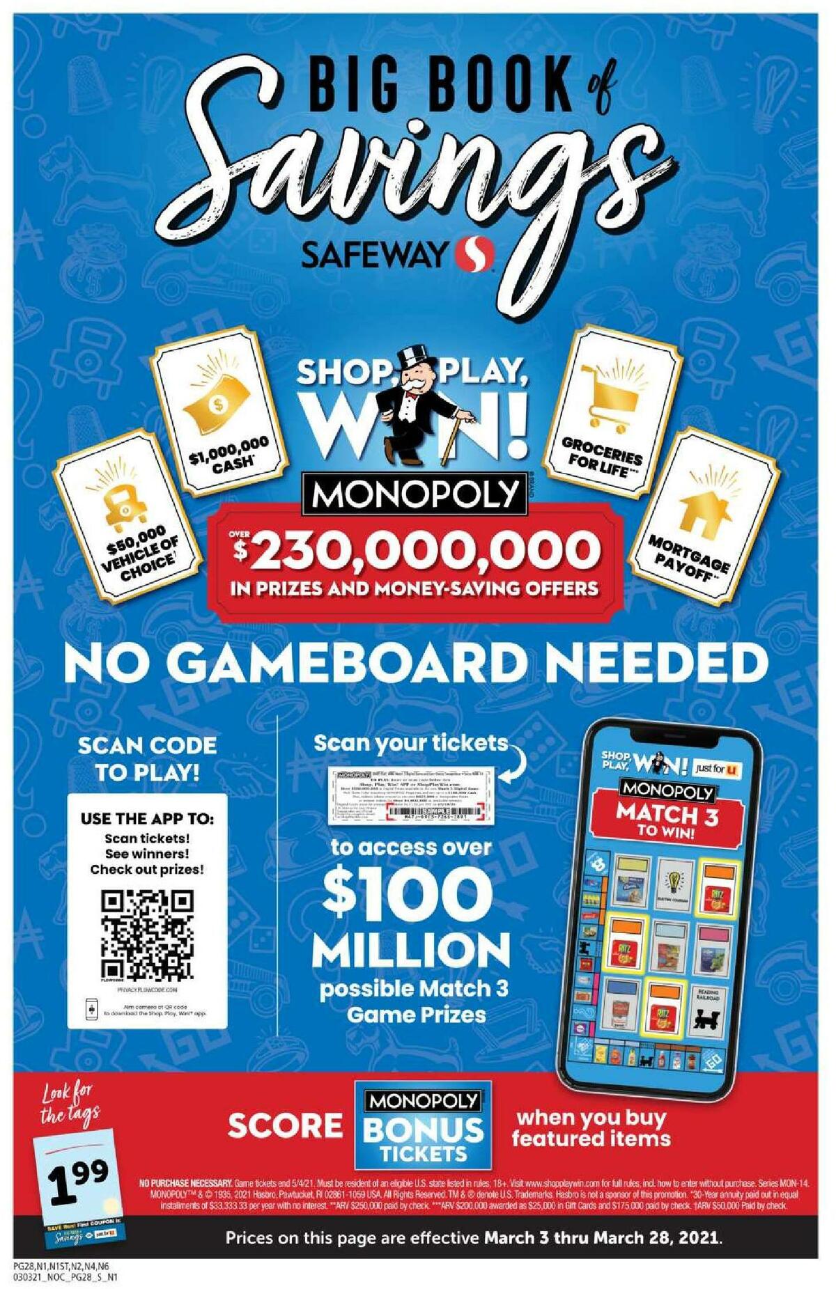 Safeway Big Book of Savings Weekly Ad from March 3