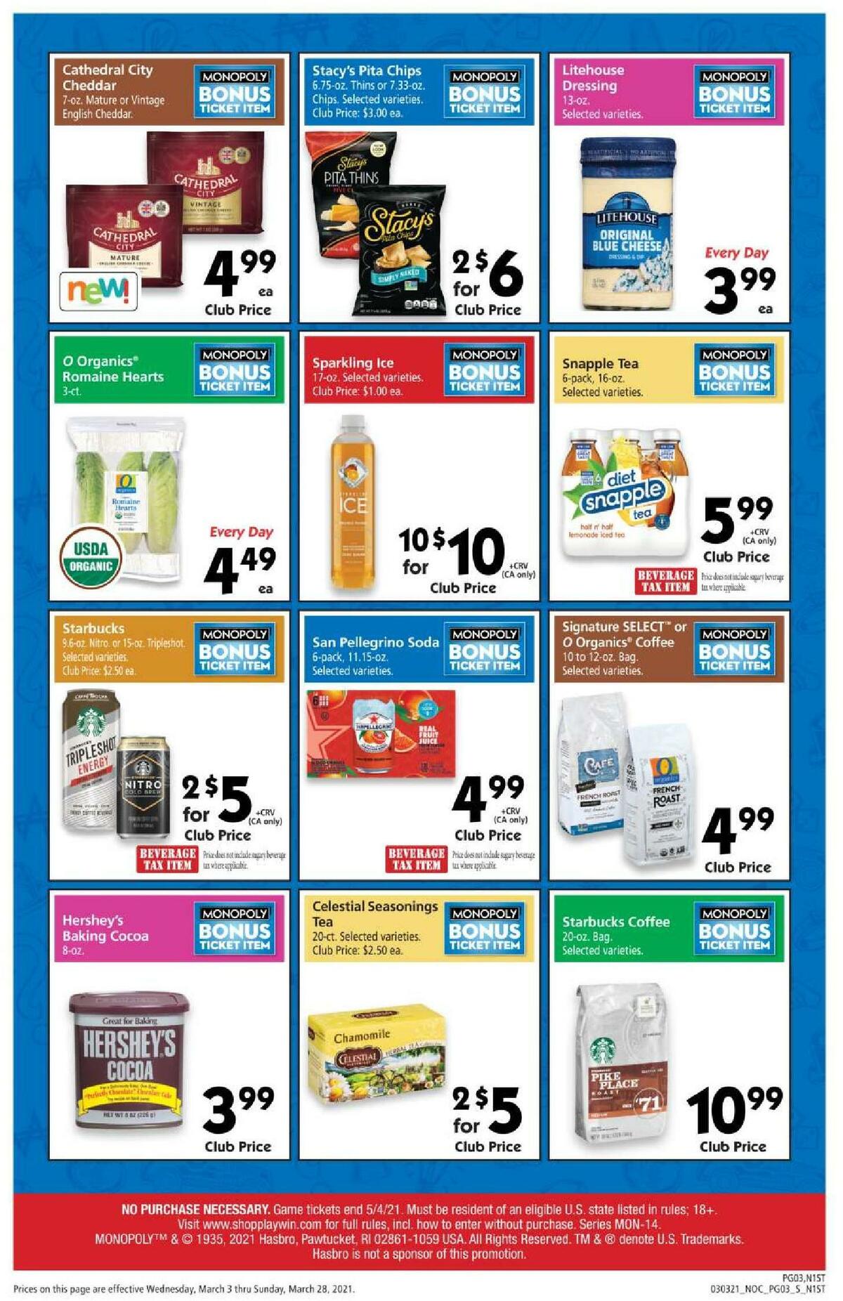 Safeway Big Book of Savings Weekly Ad from March 3