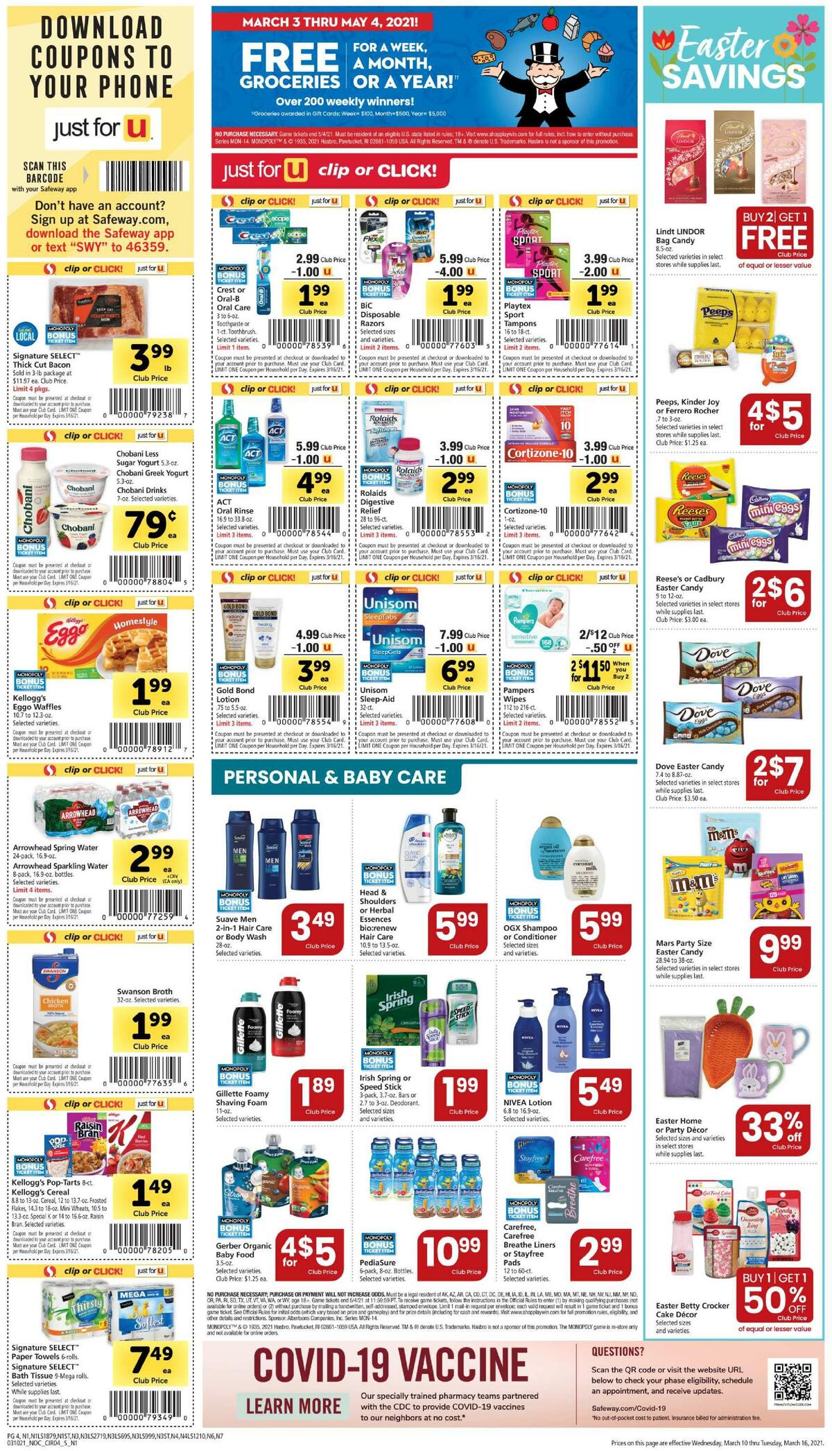 Safeway Weekly Ad from March 10