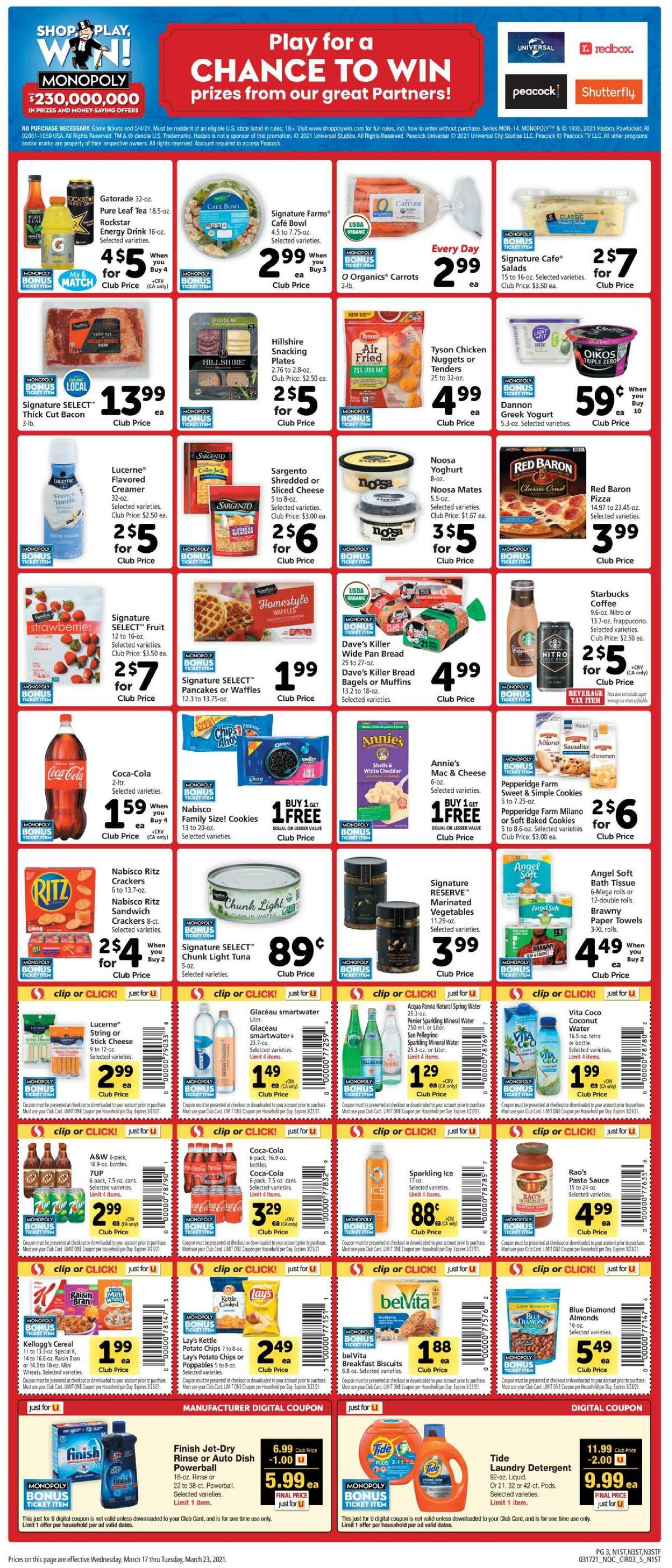 Safeway Weekly Ad from March 17