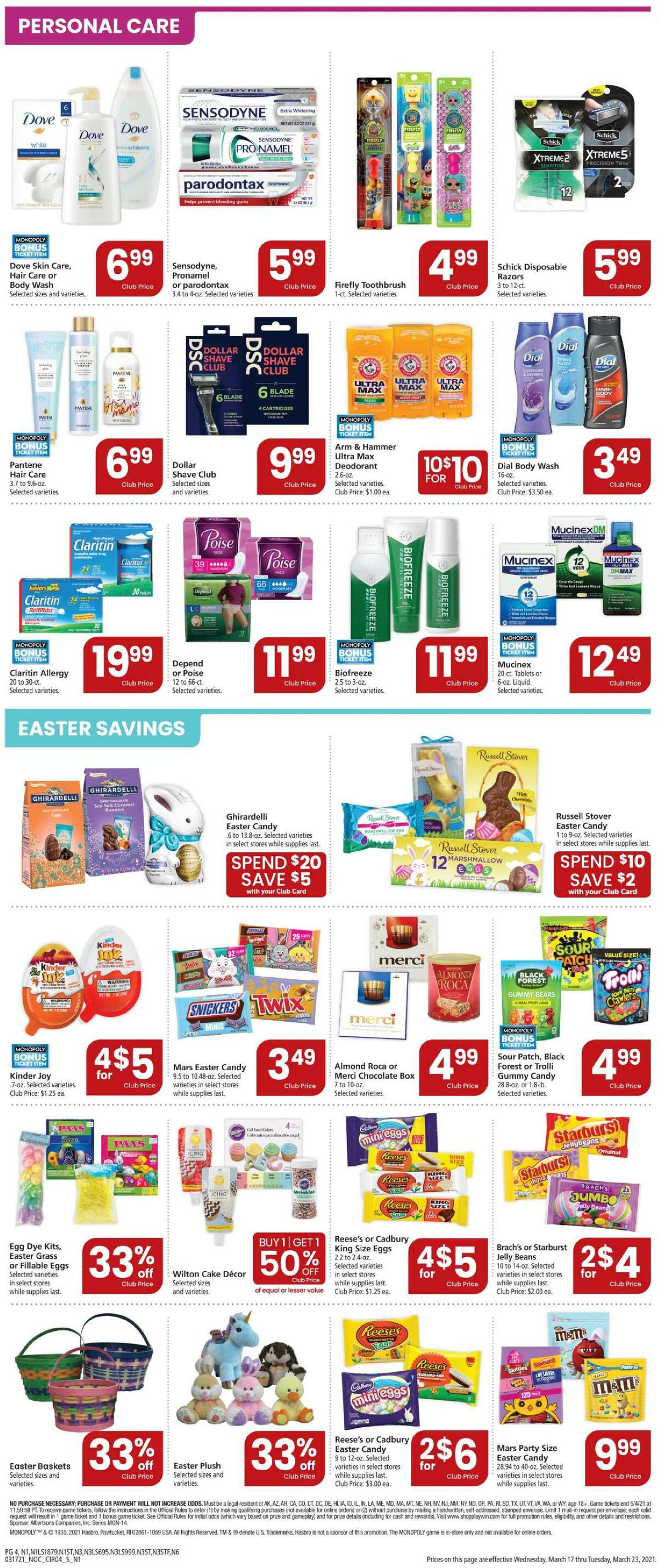 Safeway Weekly Ad from March 17