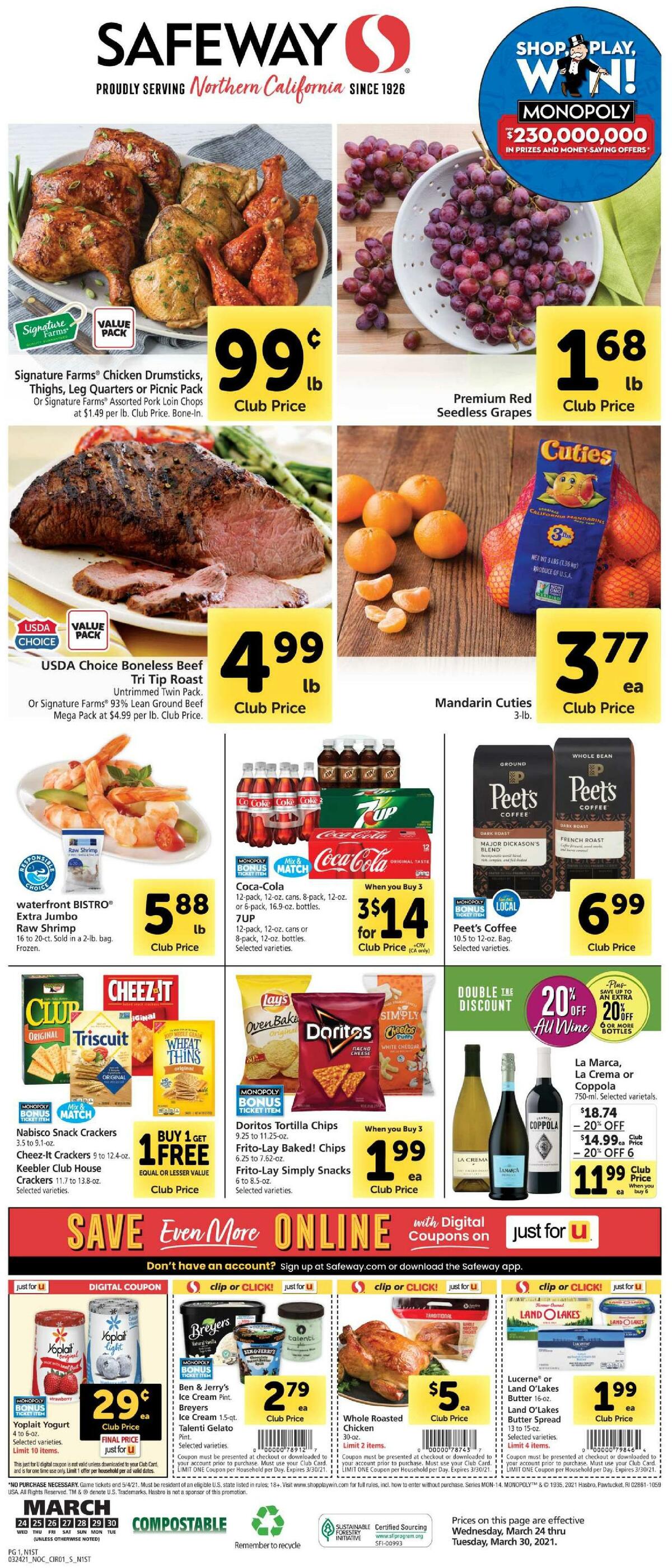 Safeway Weekly Ad from March 24