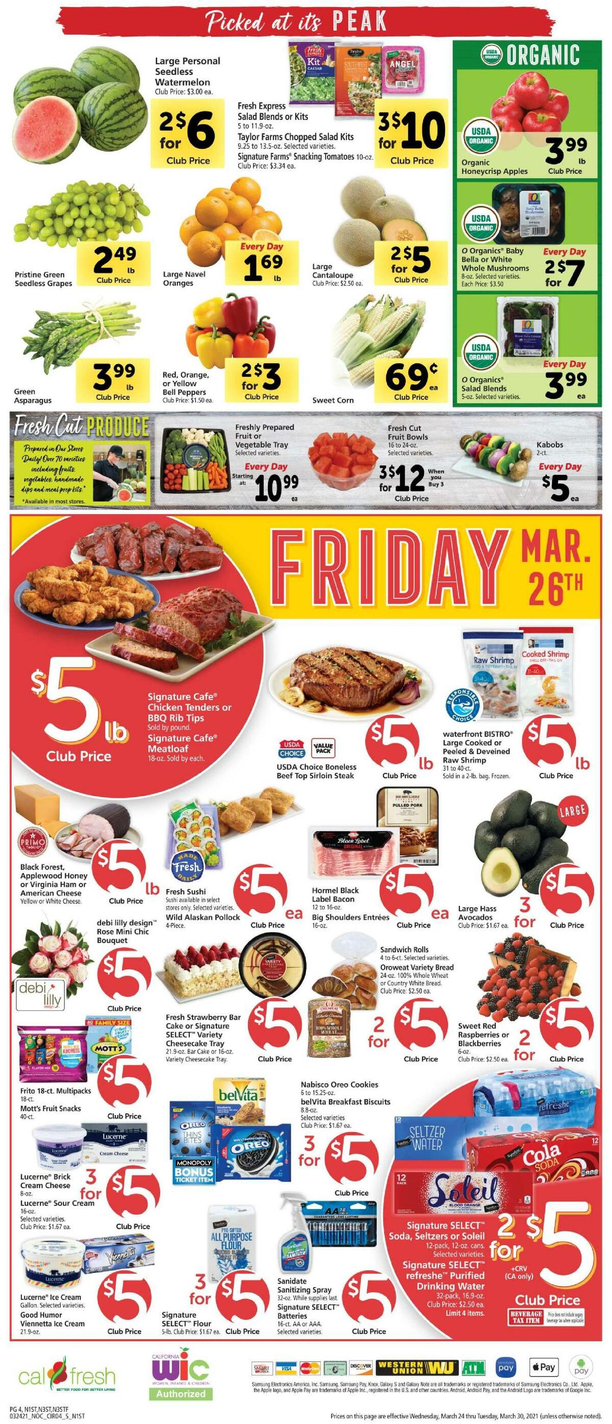 Safeway Weekly Ad from March 24