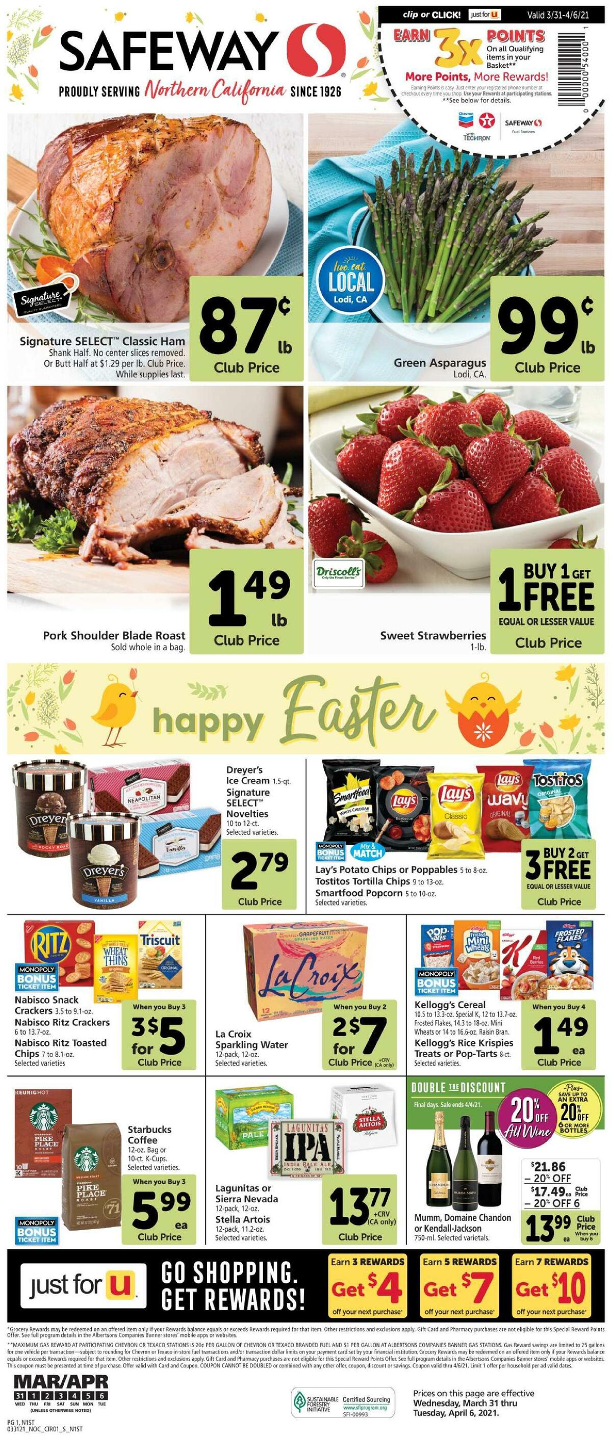 Safeway Weekly Ad from March 31
