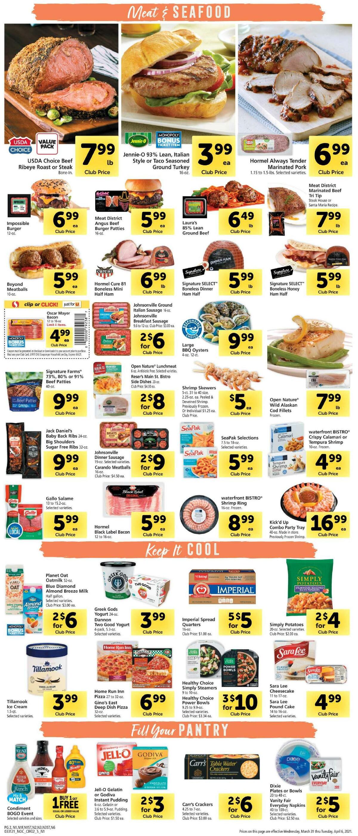 Safeway Weekly Ad from March 31