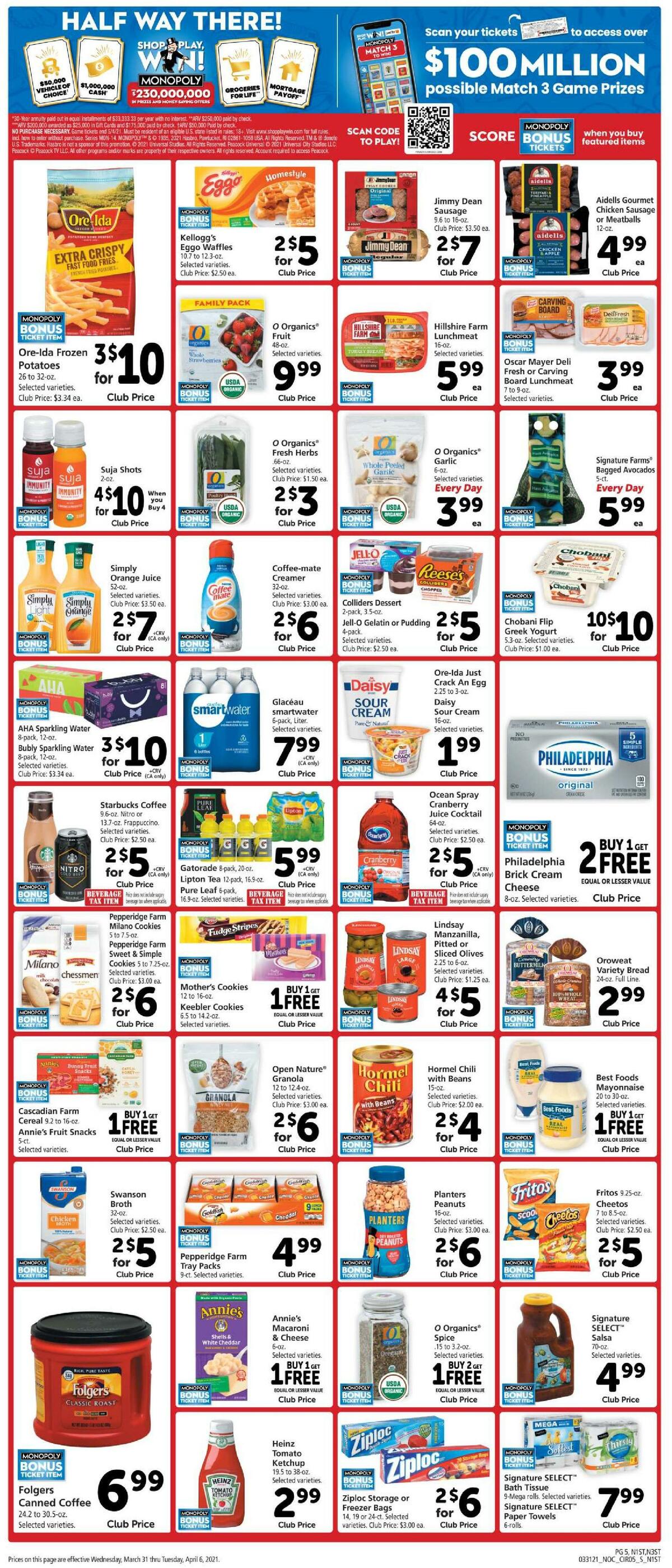 Safeway Weekly Ad from March 31