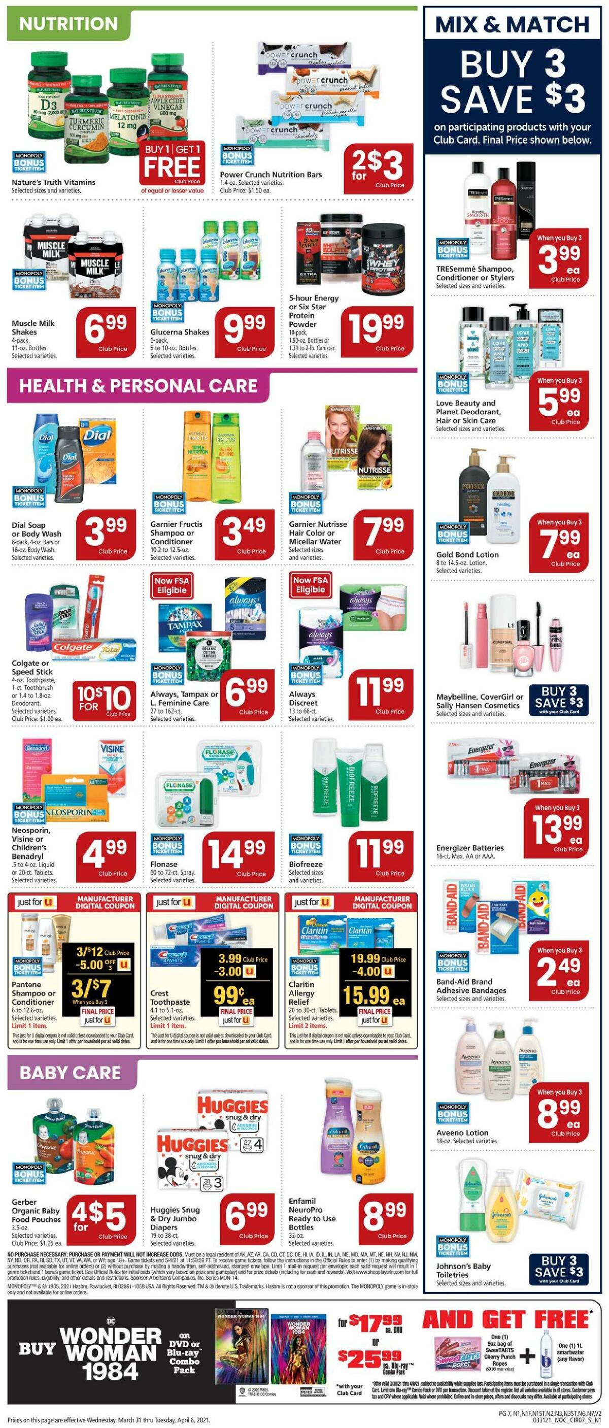Safeway Weekly Ad from March 31