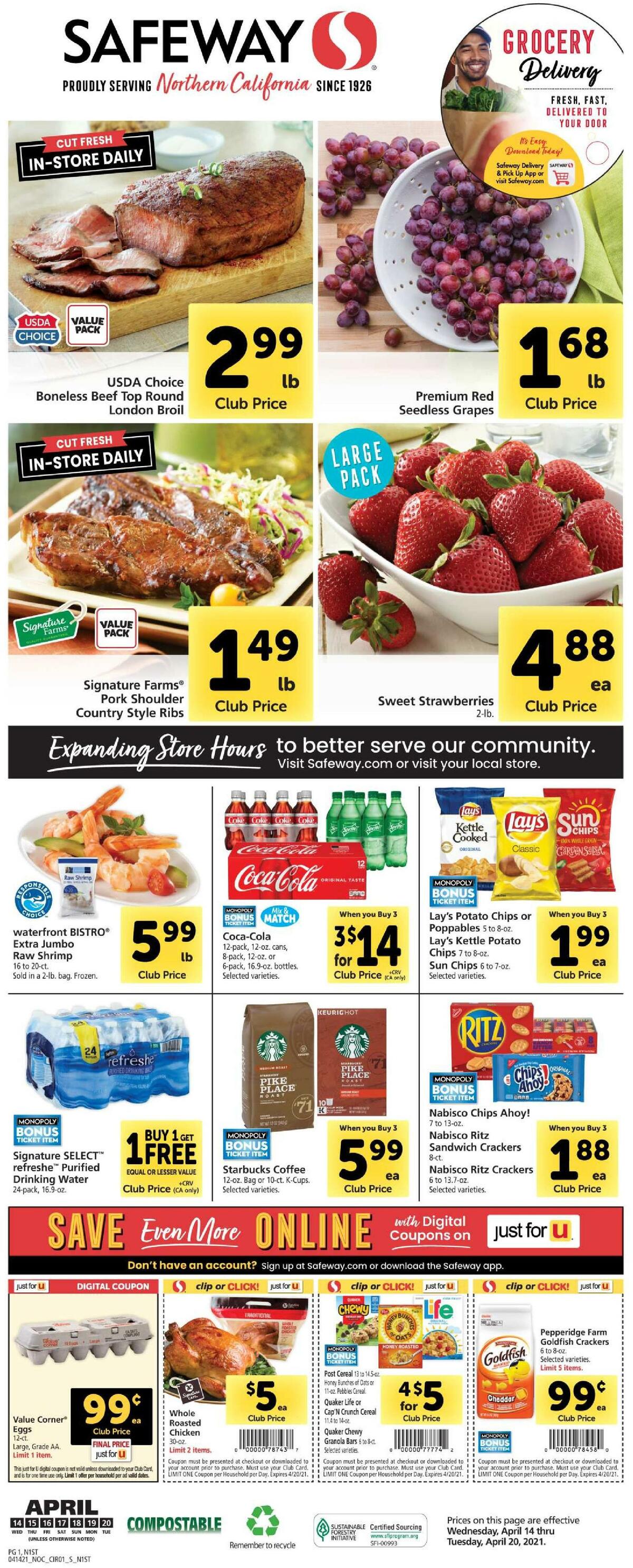 Safeway Weekly Ad from April 14