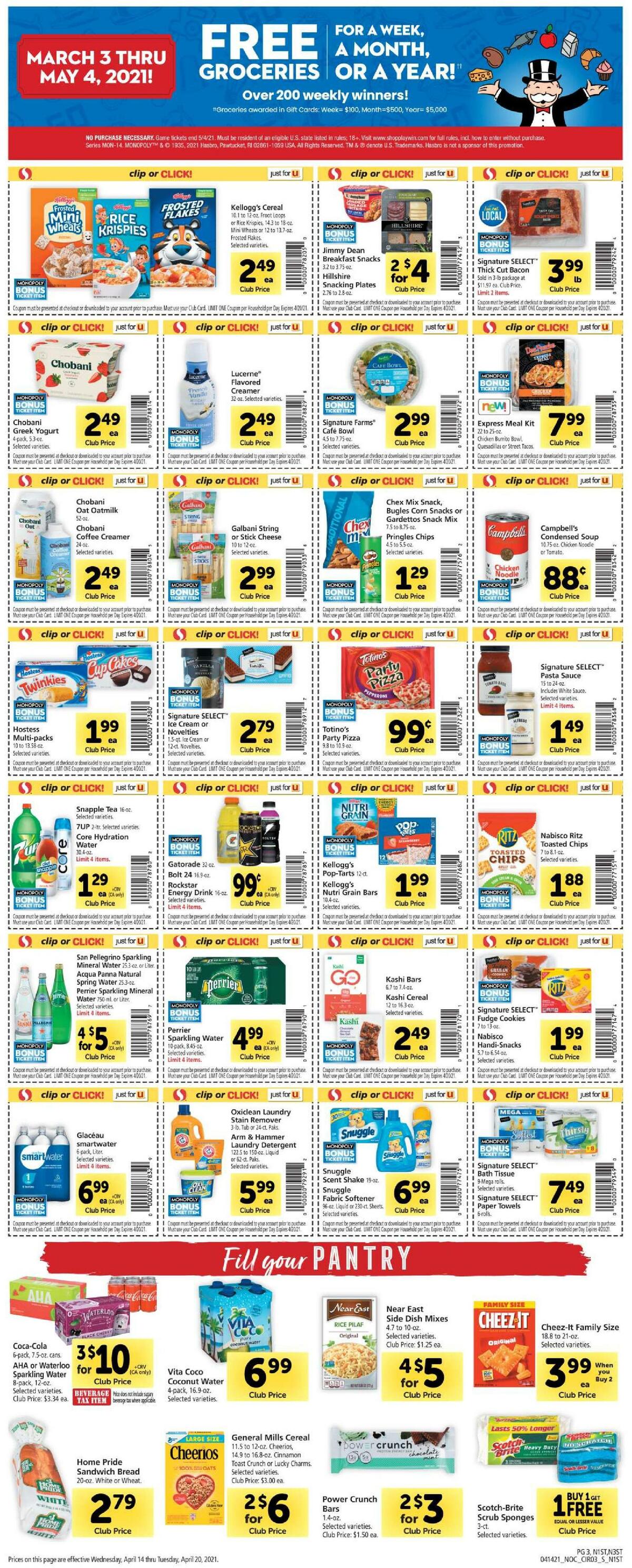 Safeway Weekly Ad from April 14