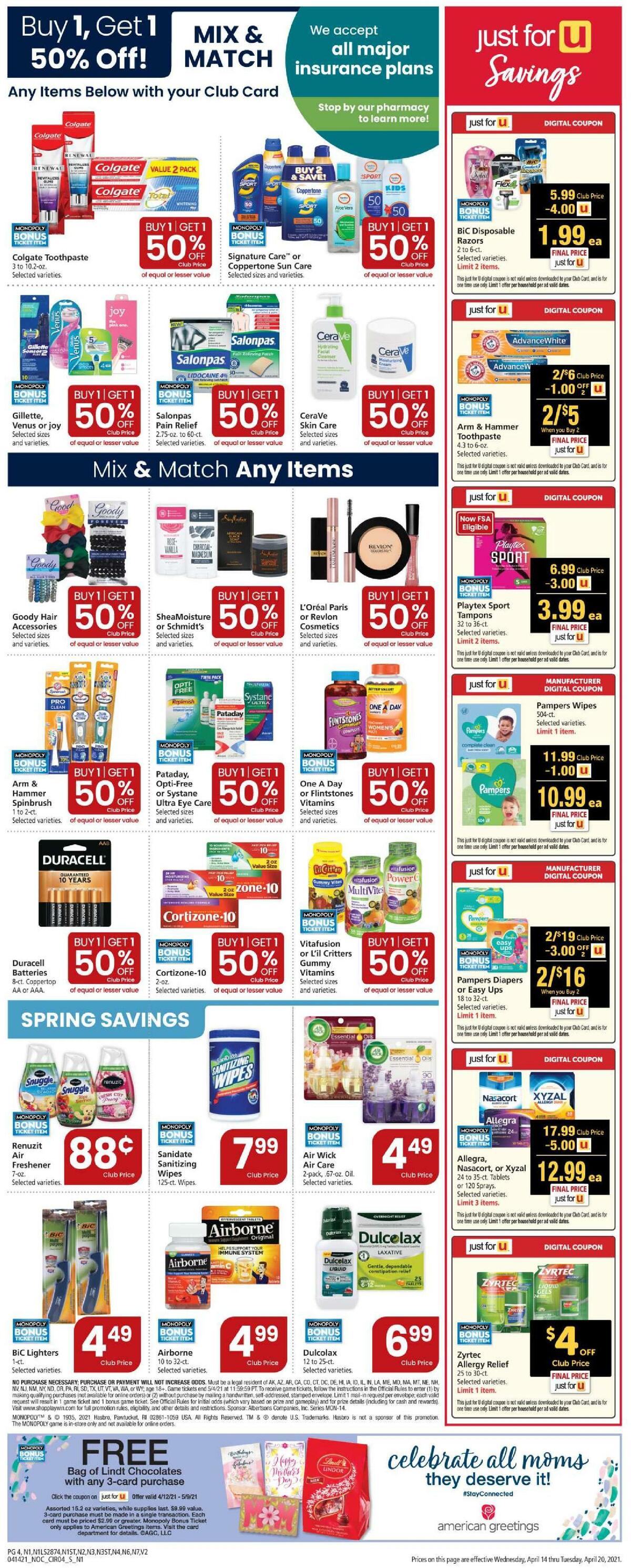 Safeway Weekly Ad from April 14
