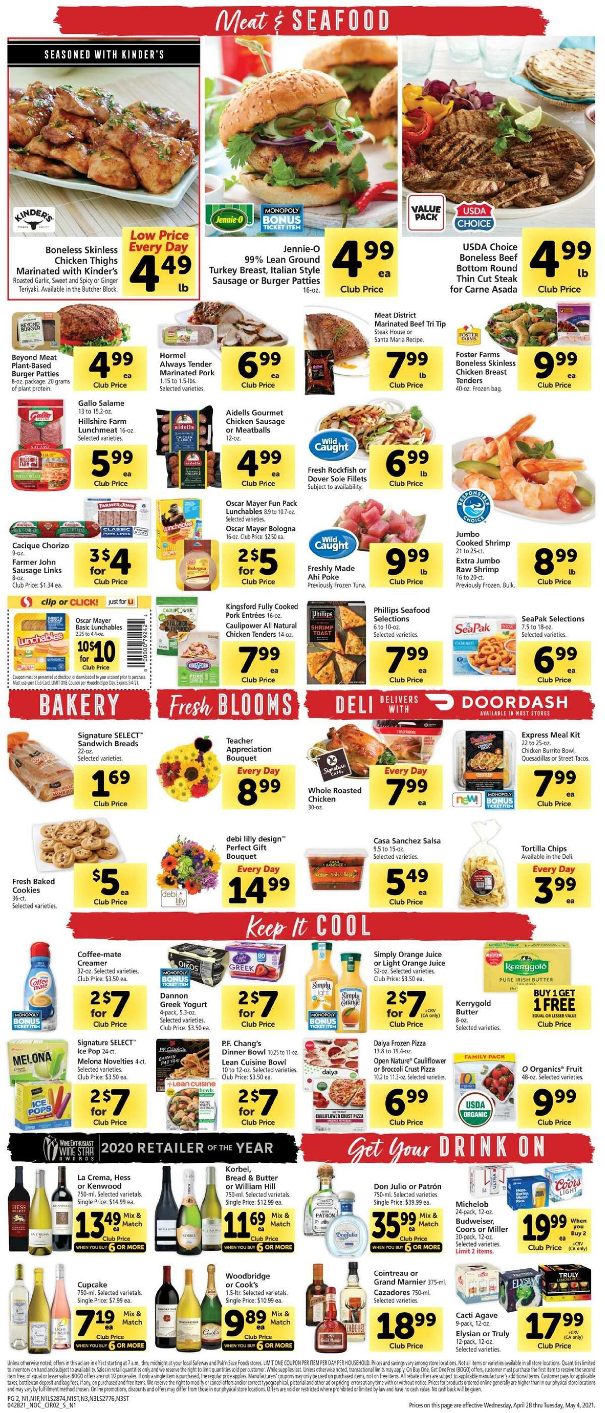 Safeway Weekly Ad from April 28