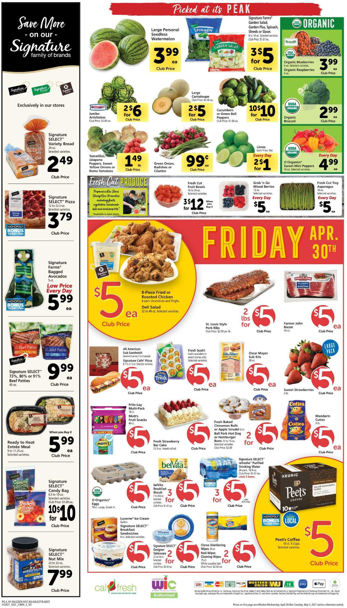 Safeway Weekly Ad from April 28