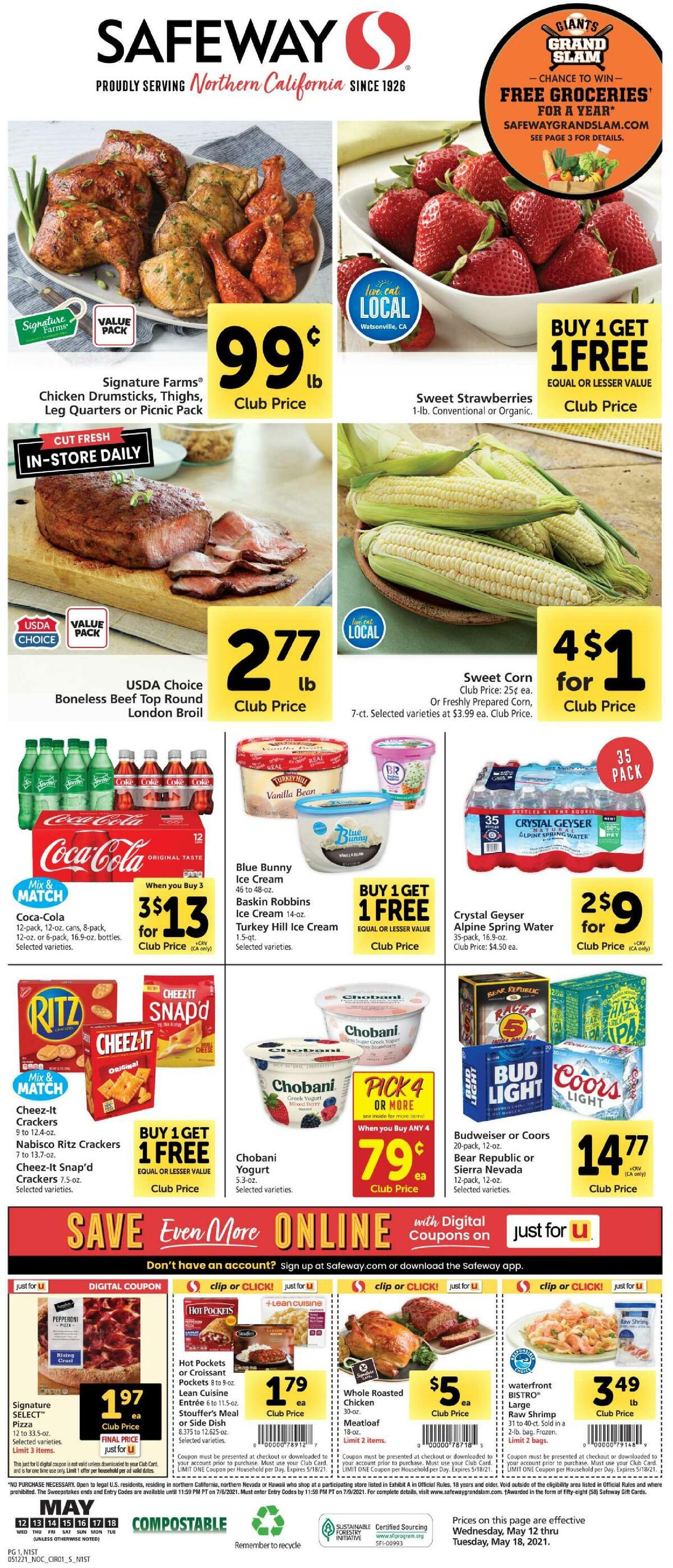 Safeway Weekly Ad from May 12