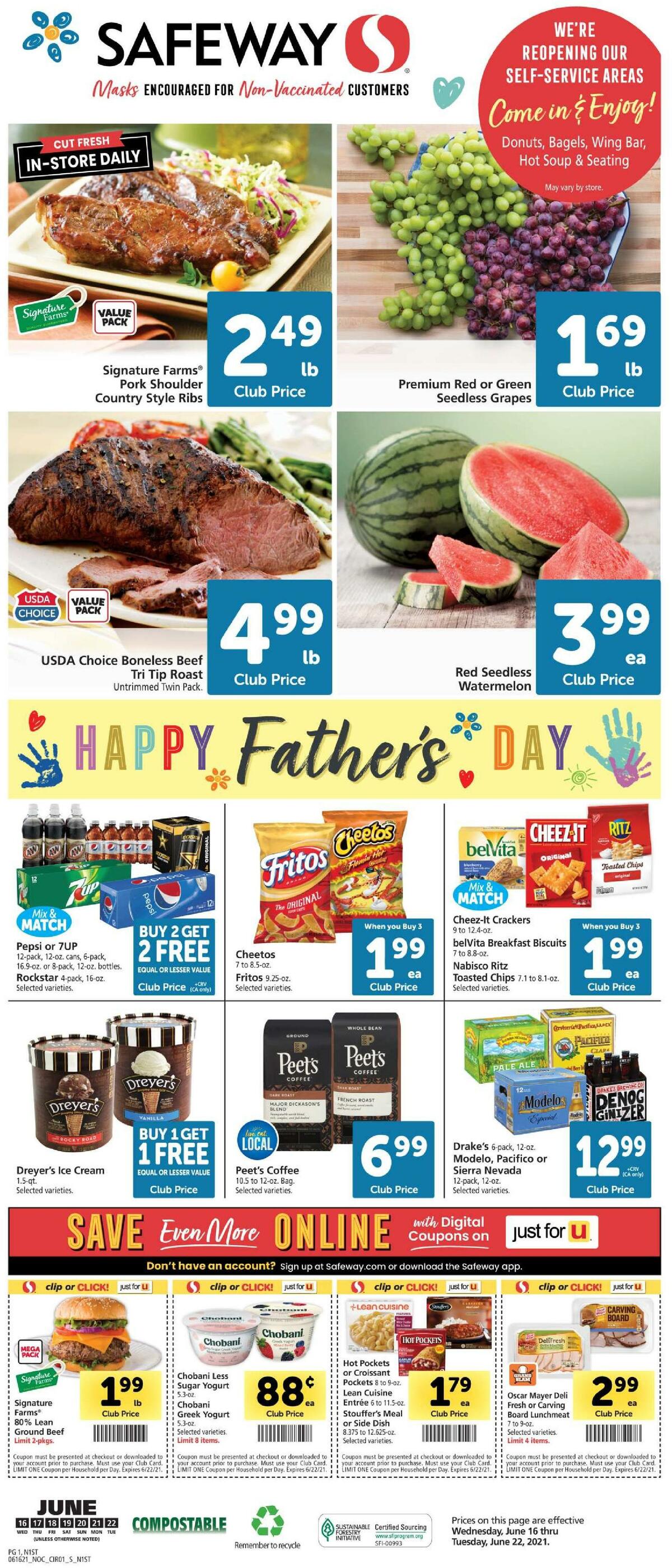 Safeway Weekly Ad from June 16