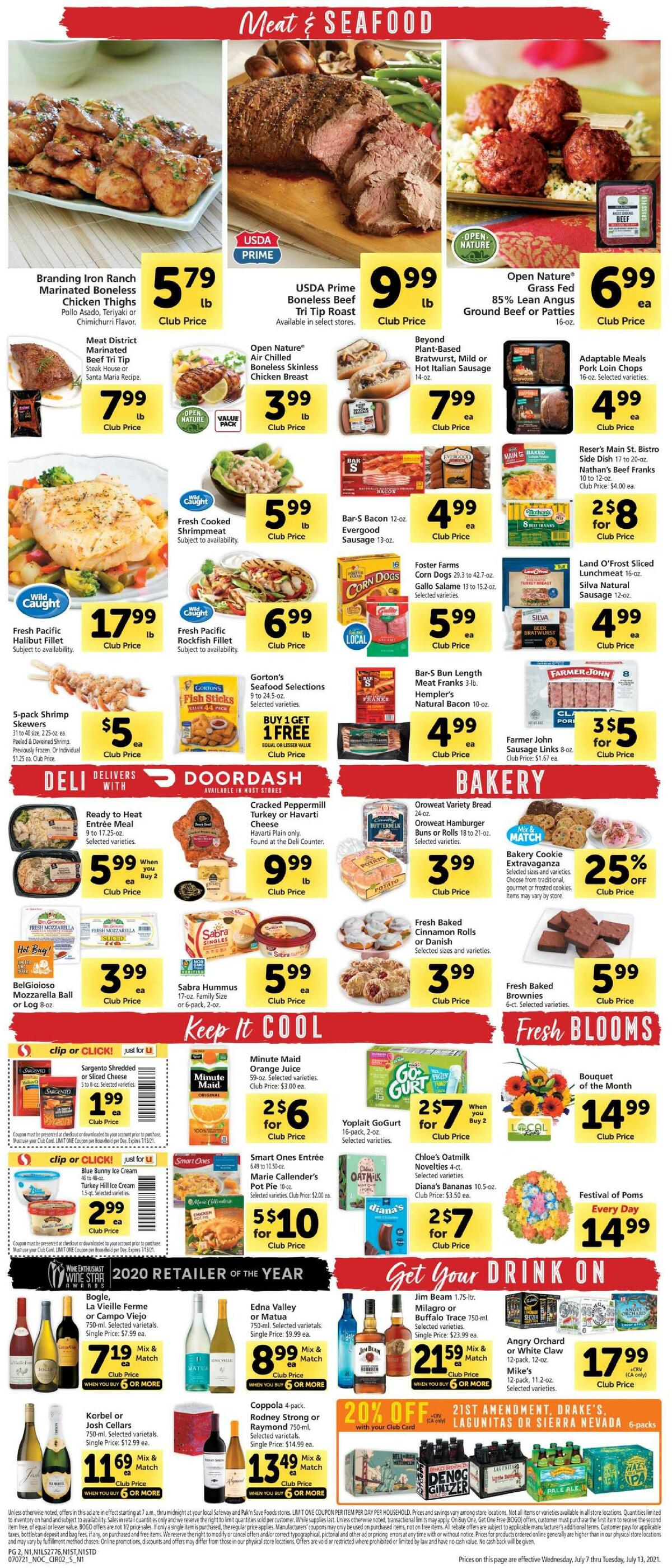 Safeway Weekly Ad from July 7