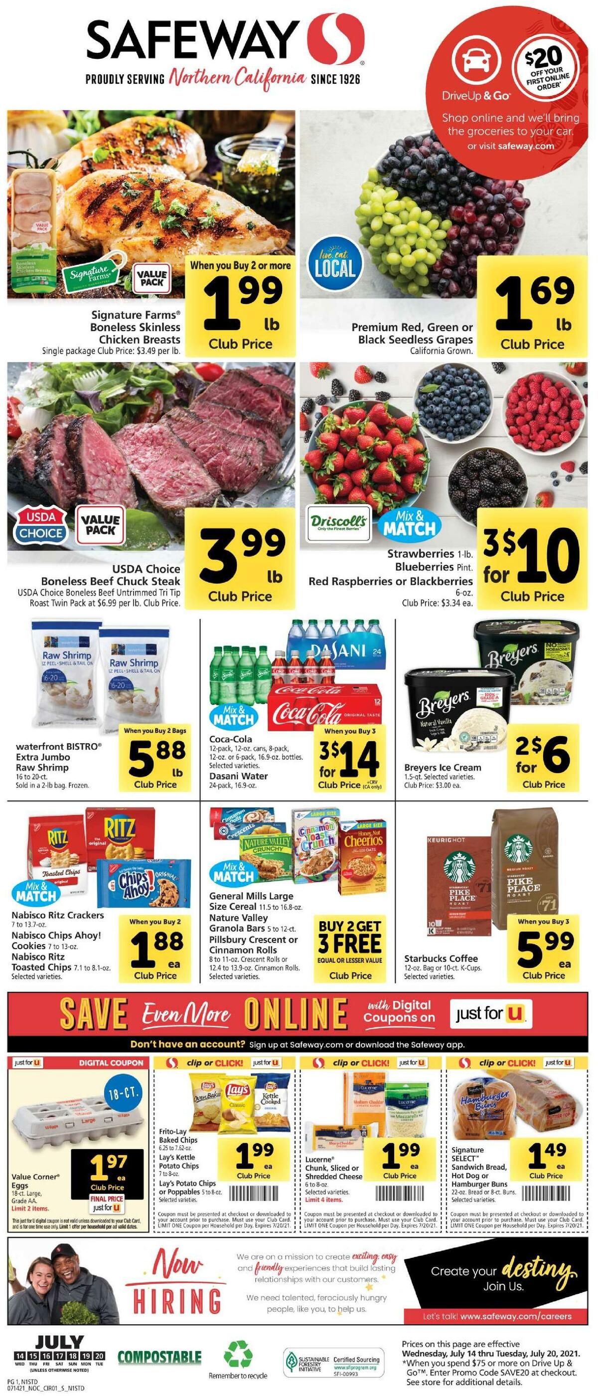 Safeway Weekly Ad from July 14