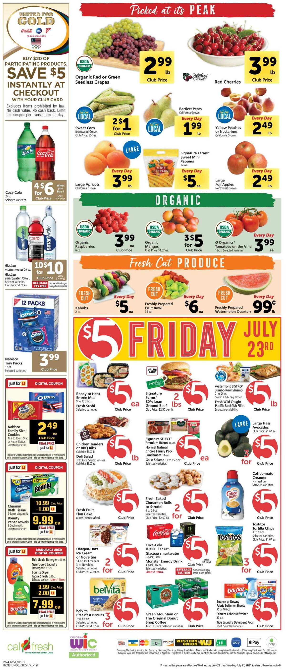 Safeway Weekly Ad from July 21