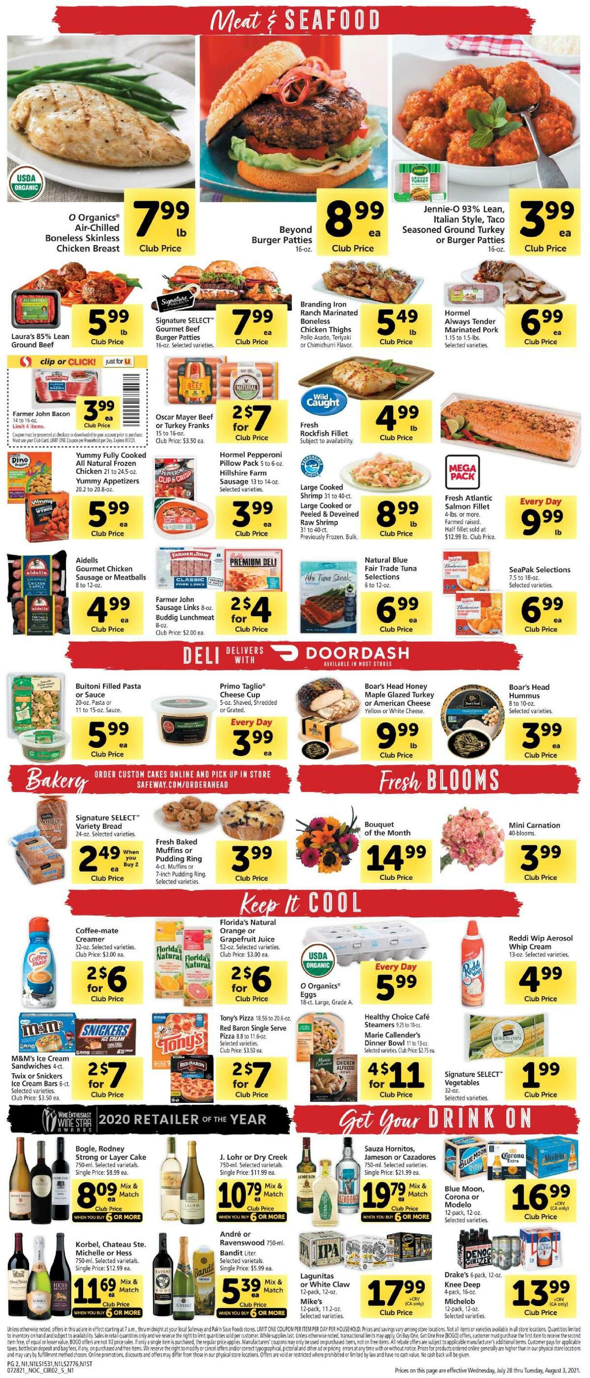 Safeway Weekly Ad from July 28