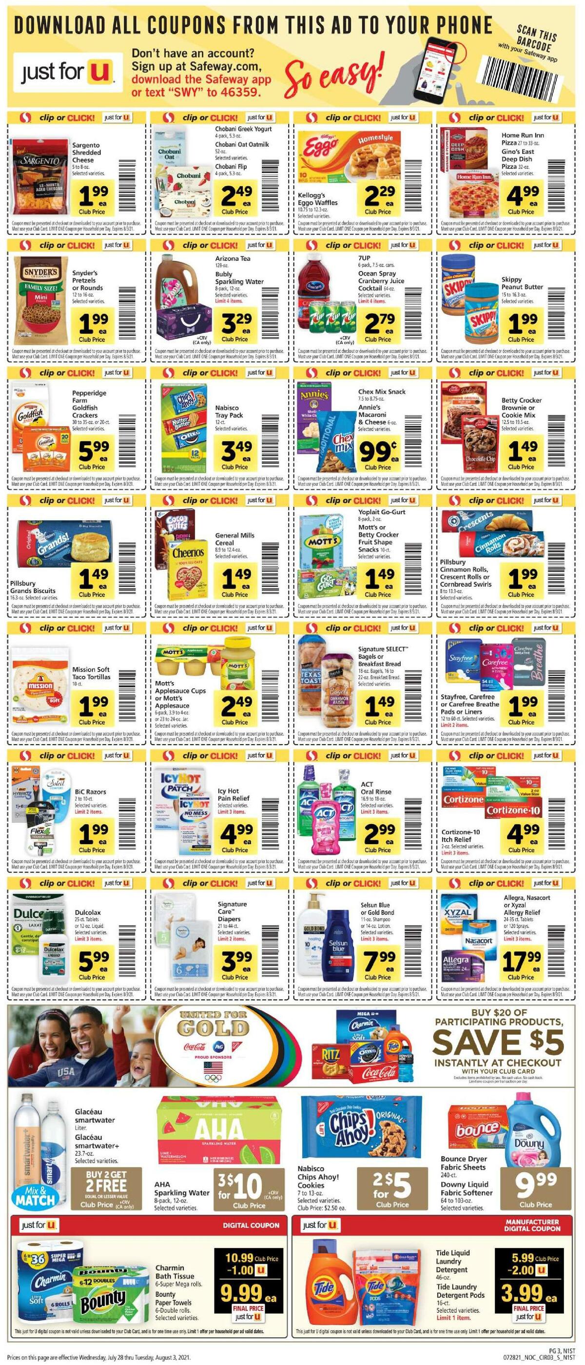 Safeway Weekly Ad from July 28