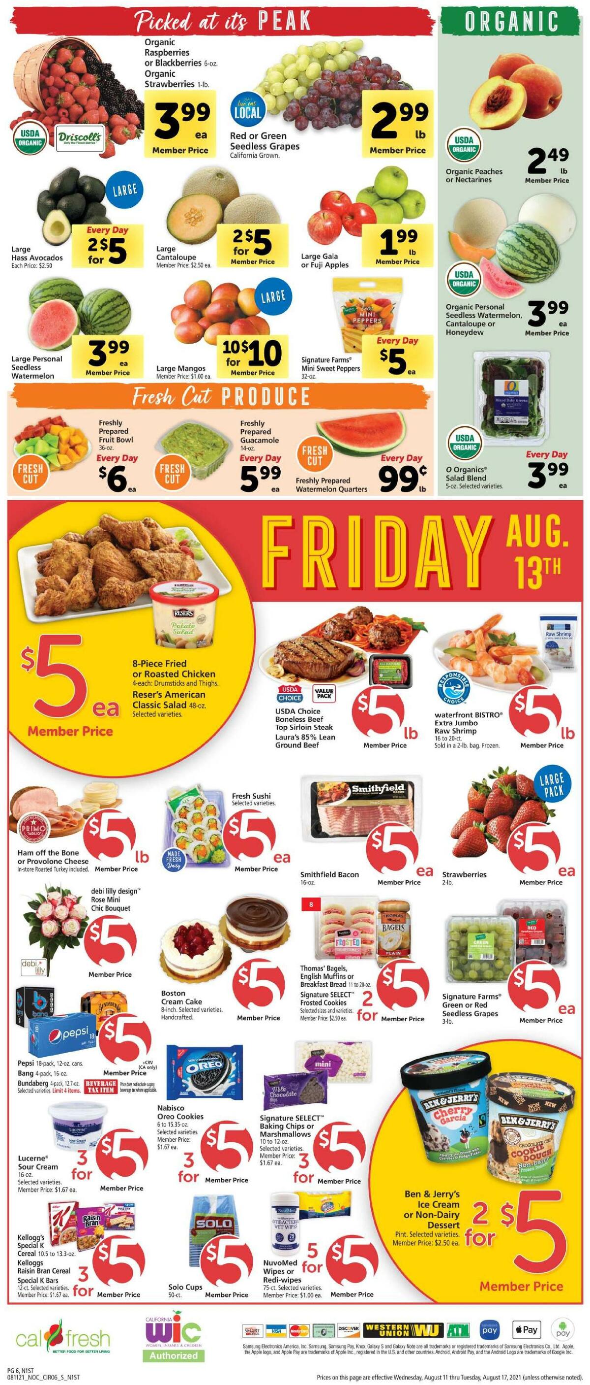 Safeway Weekly Ad from August 11
