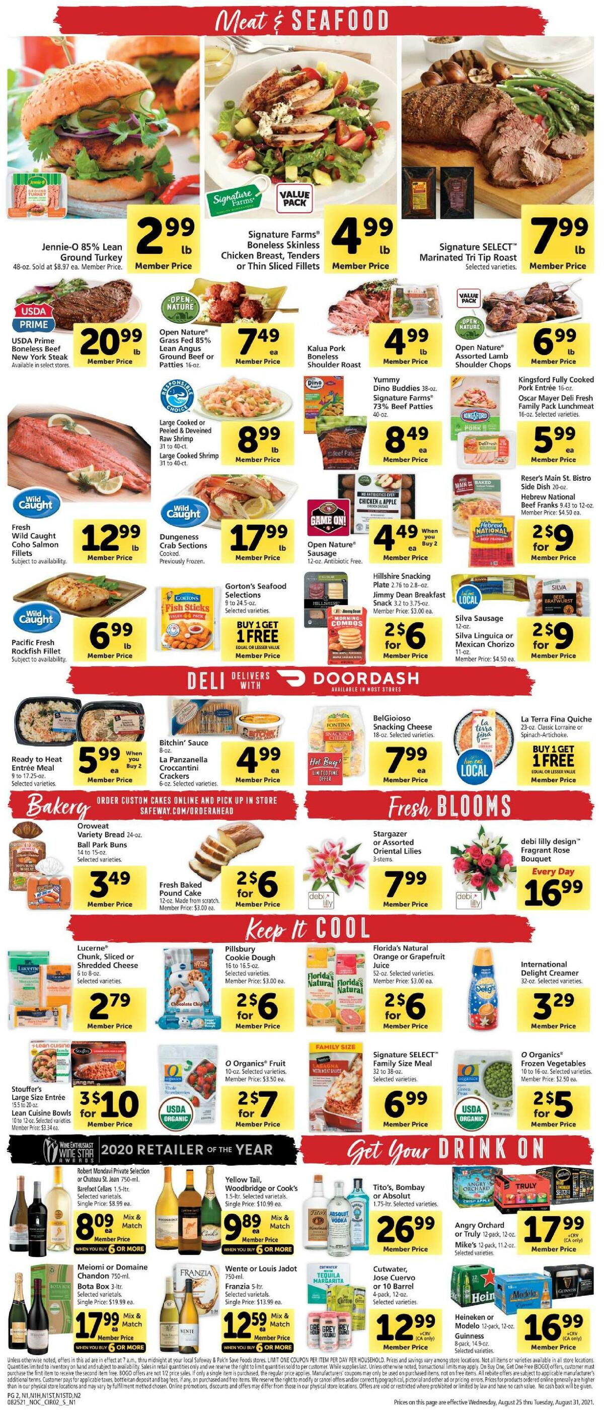 Safeway Weekly Ad from August 25