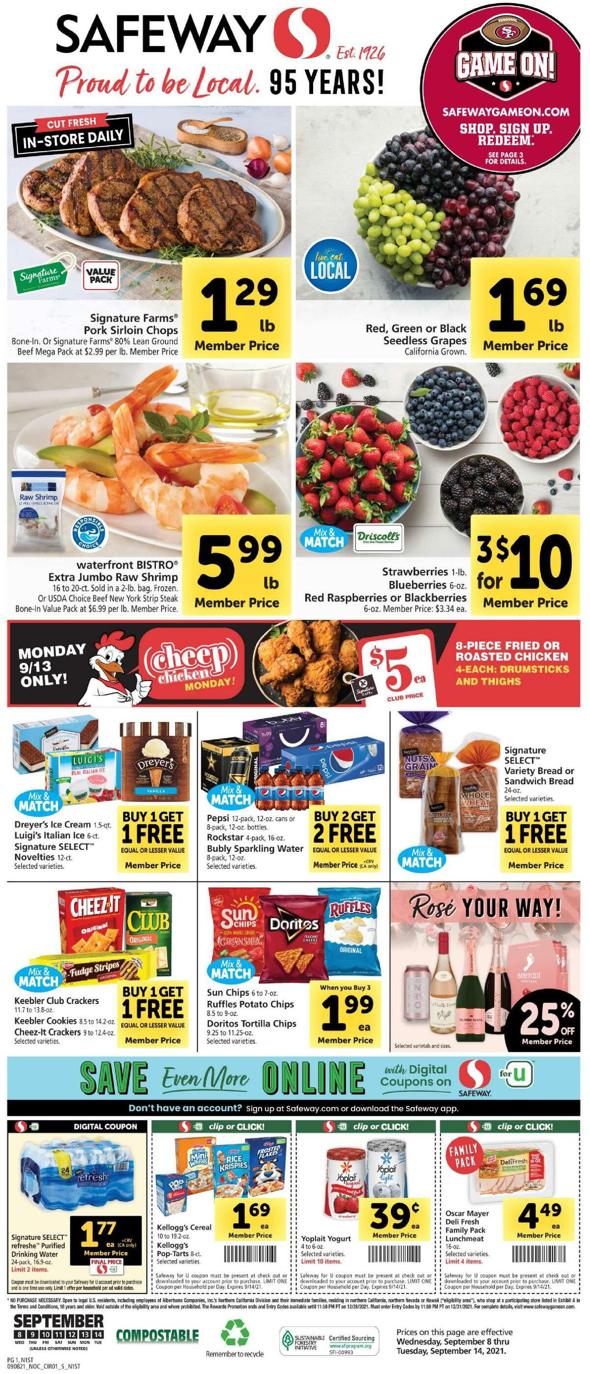 Safeway Weekly Ad from September 8