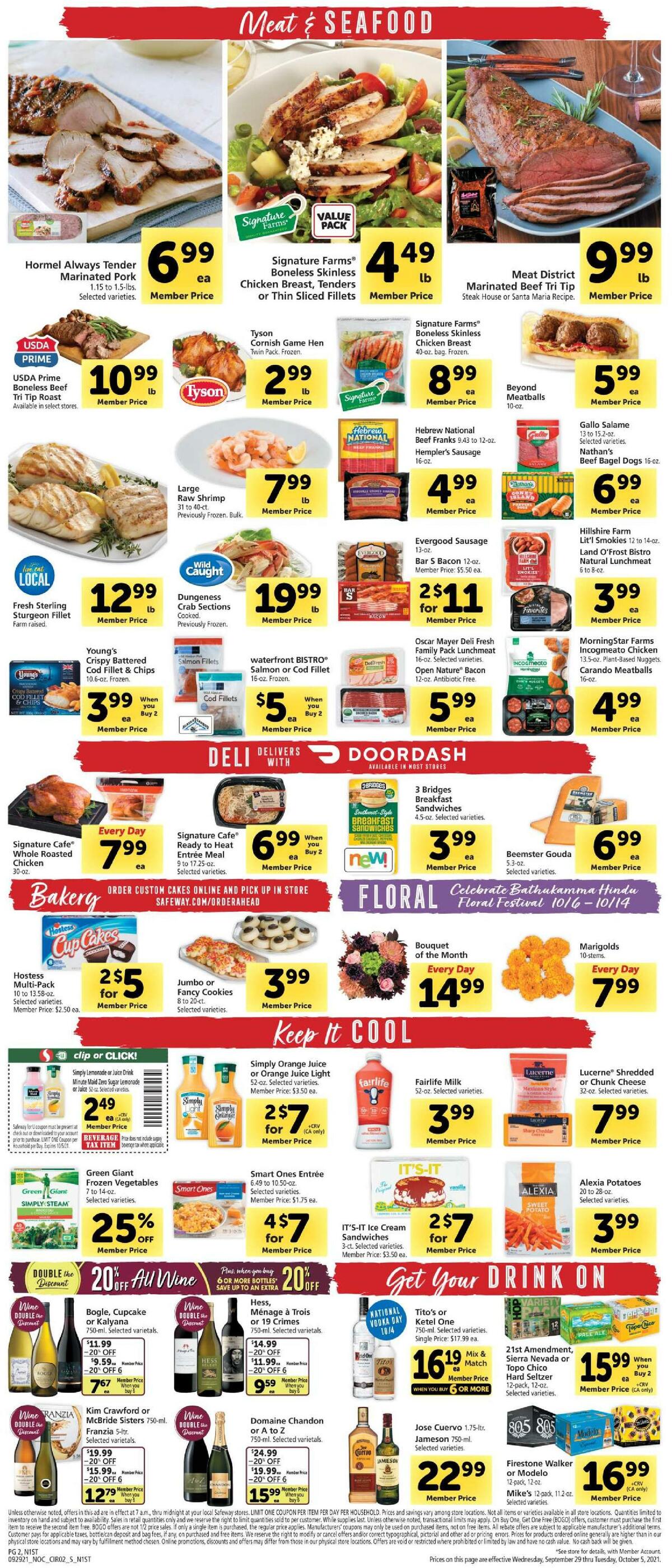 Safeway Weekly Ad from September 29