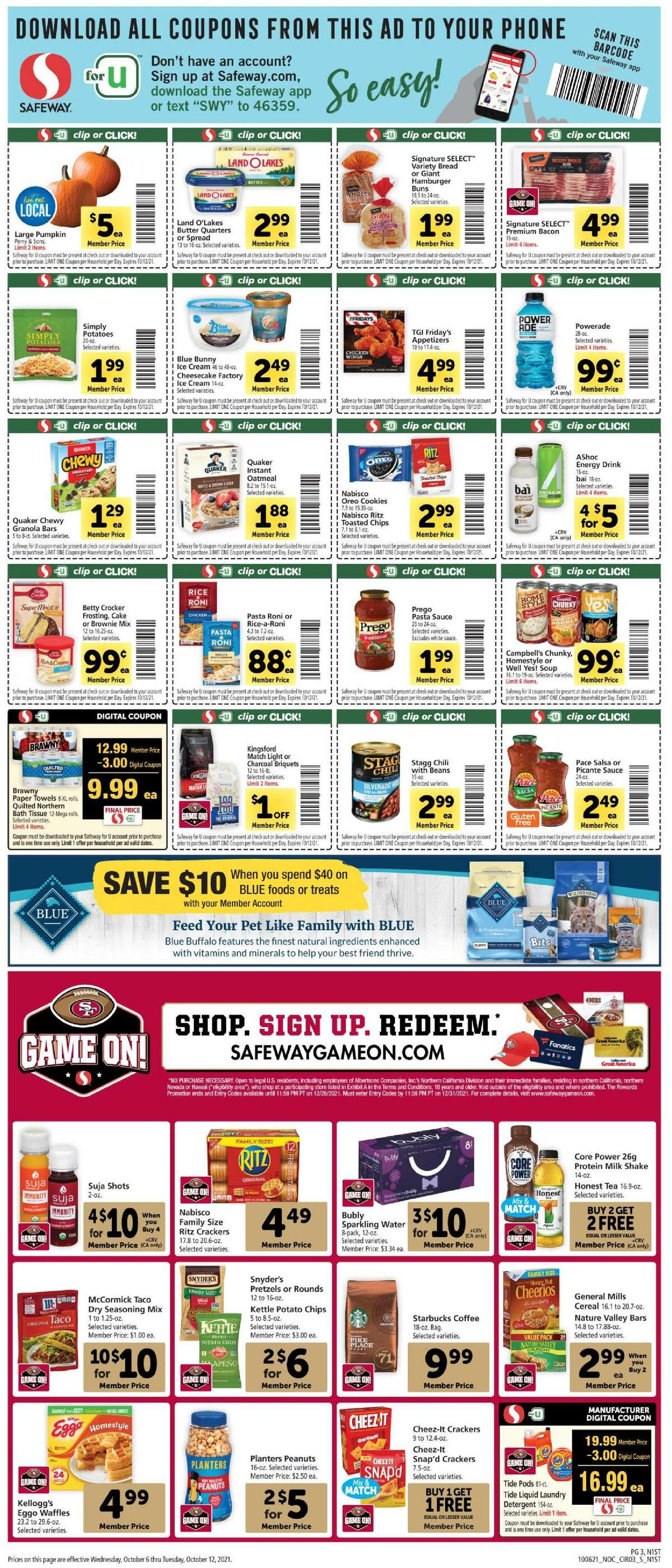 Safeway Weekly Ad from October 6