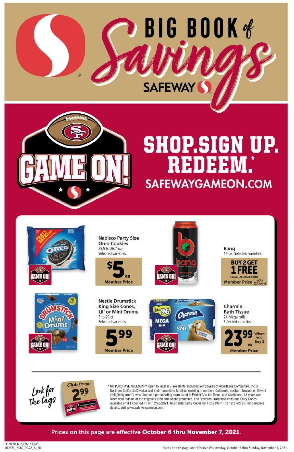 Safeway Big Book of Savings Weekly Ad from October 6